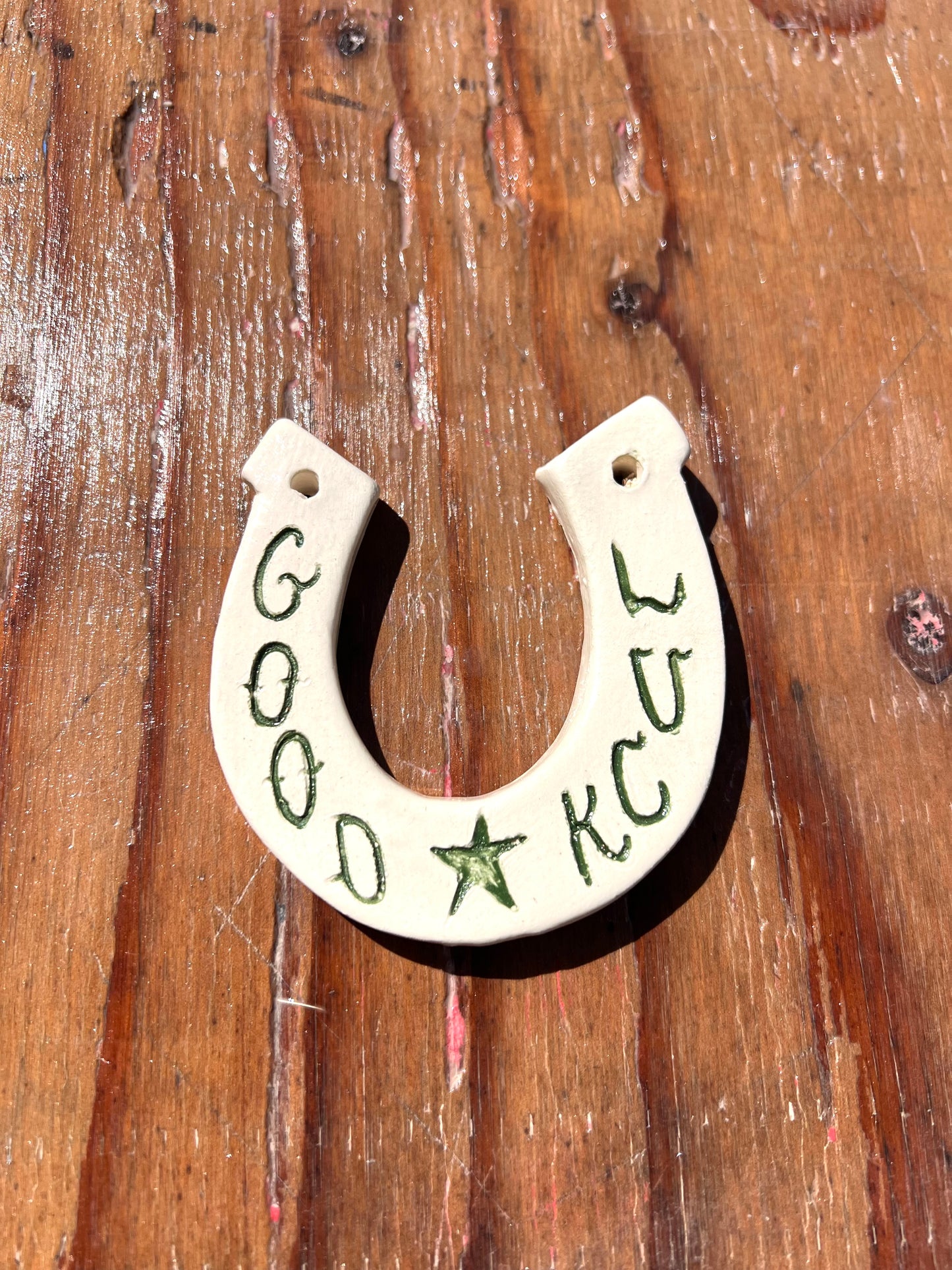Green Good Luck Horseshoe (1star)