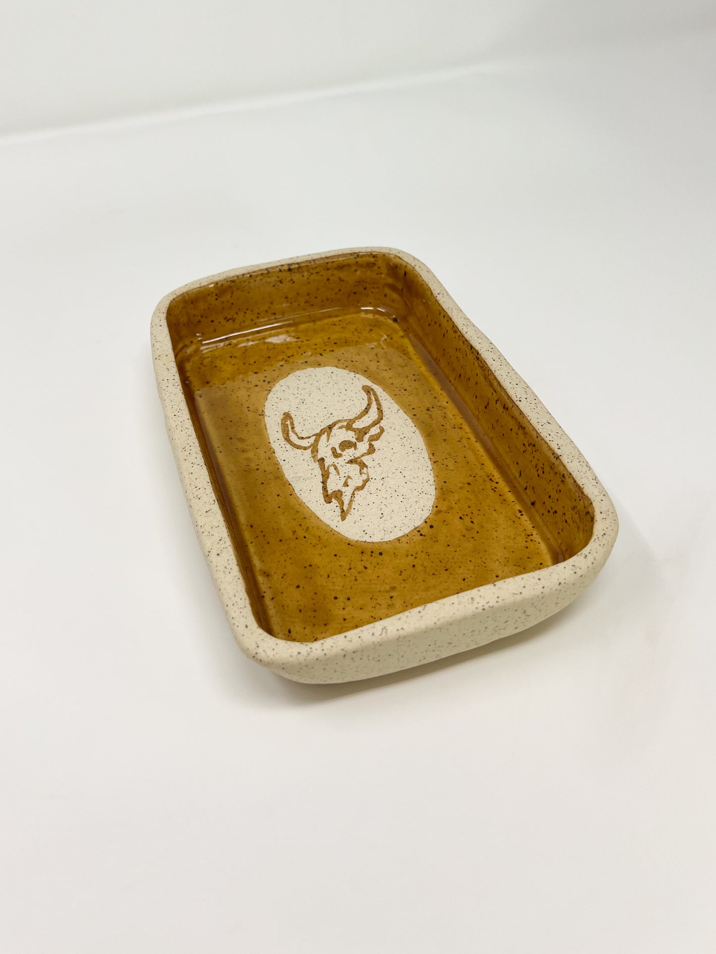 Honey Bull Skull Tray