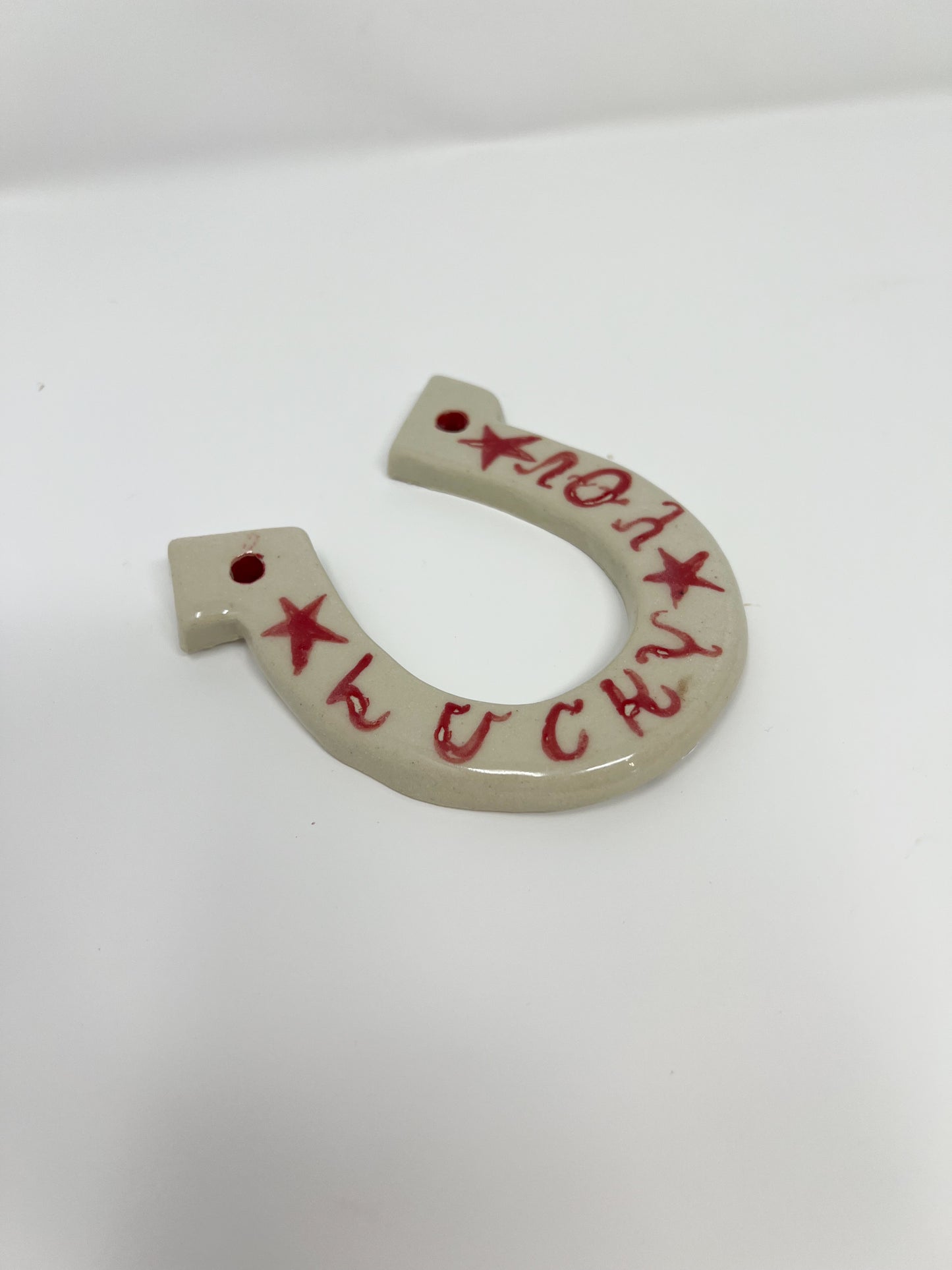 Horse Shoe- Lucky You Red