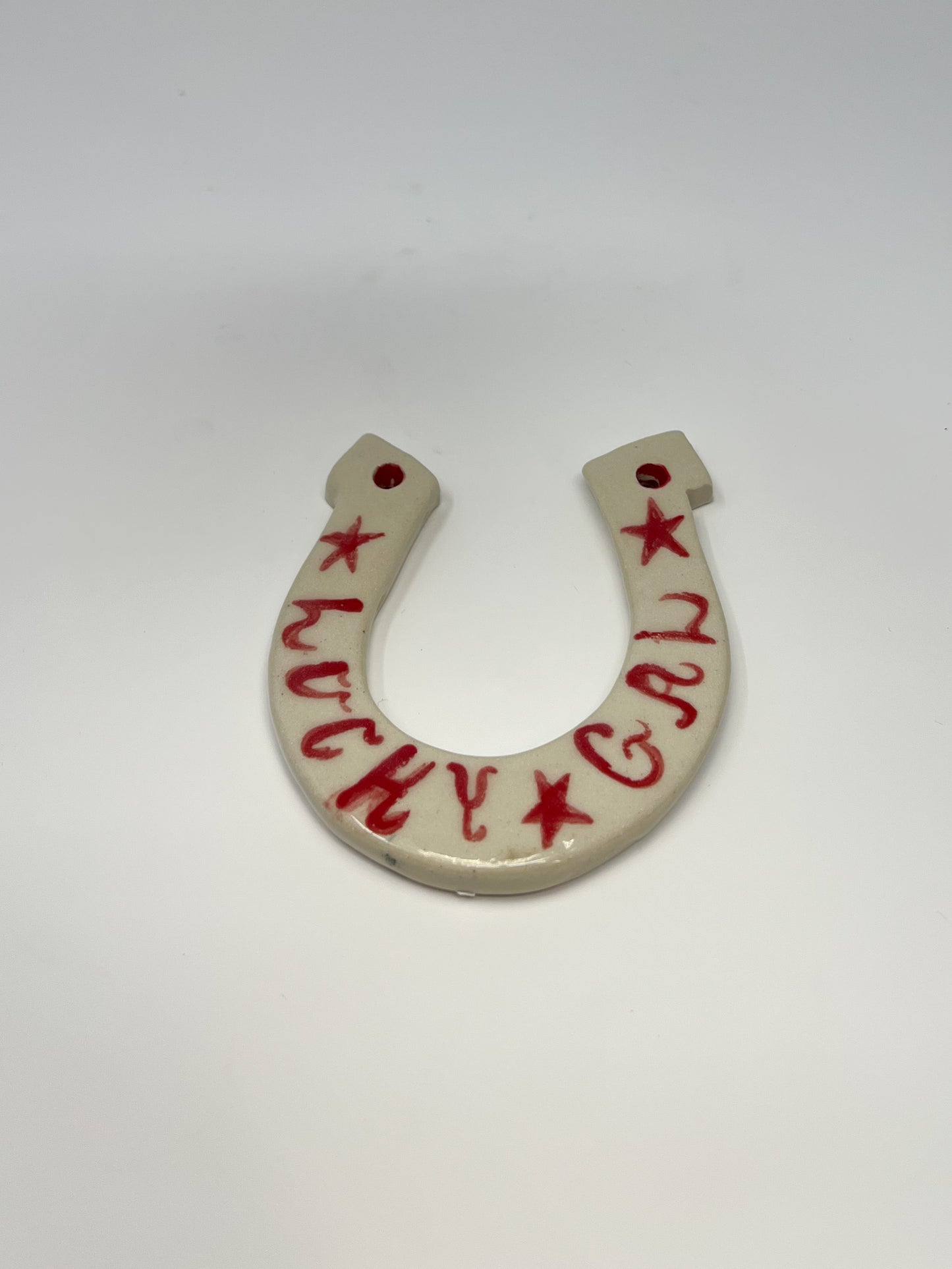 Horse Shoe- Lucky Gal Red