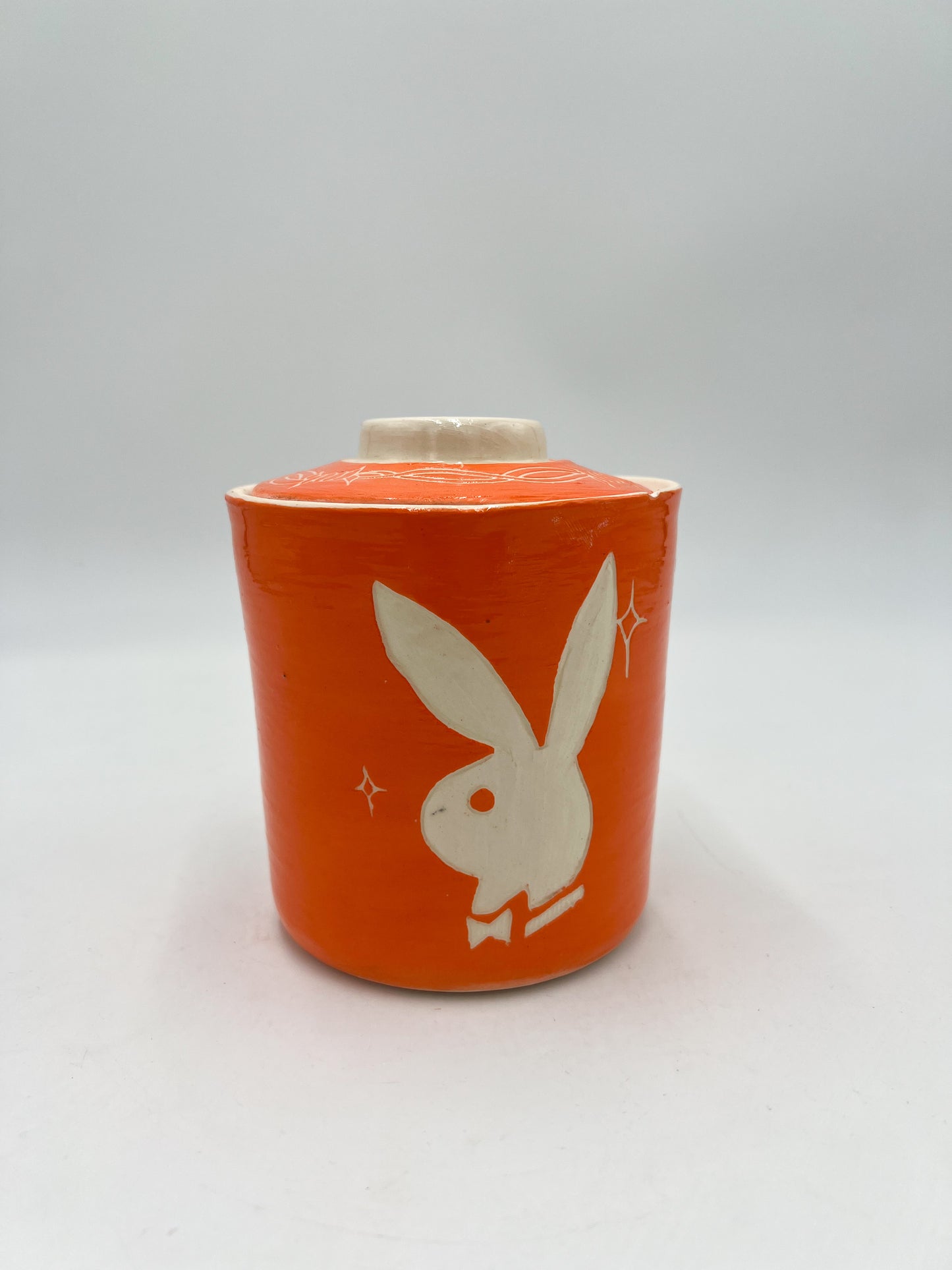 Playful Orange Jar