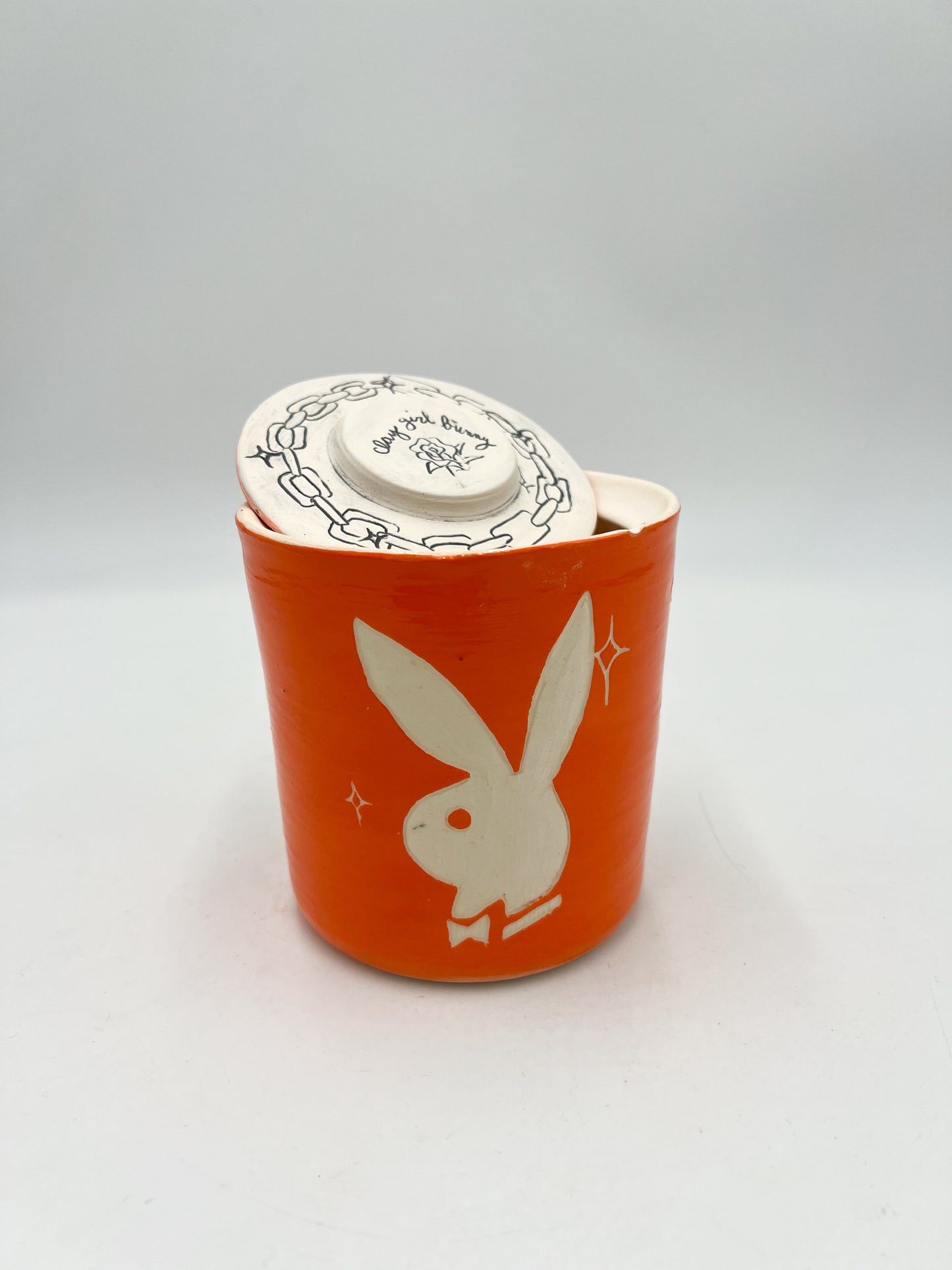 Playful Orange Jar