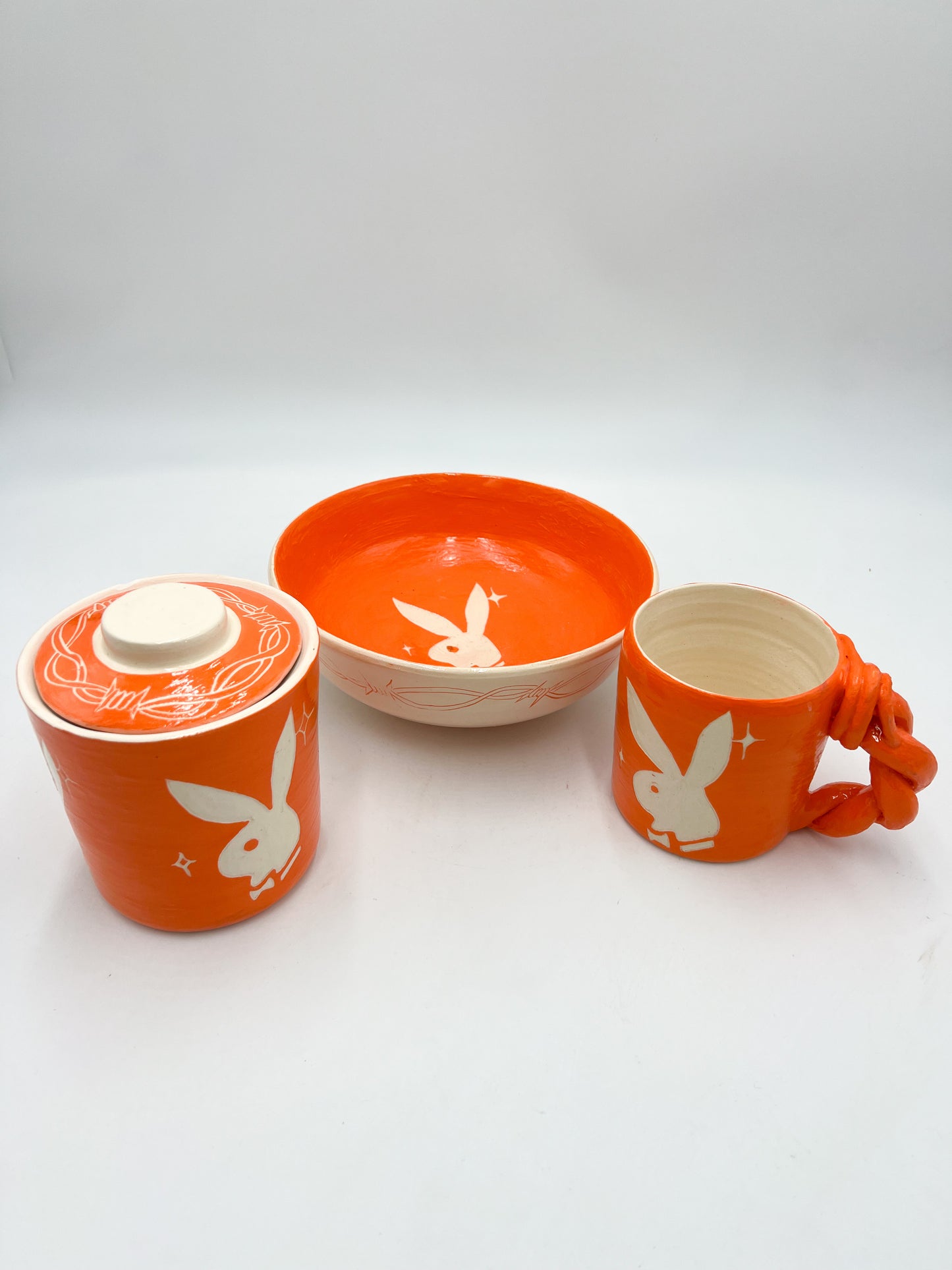 Orange Play Barbwire Mug