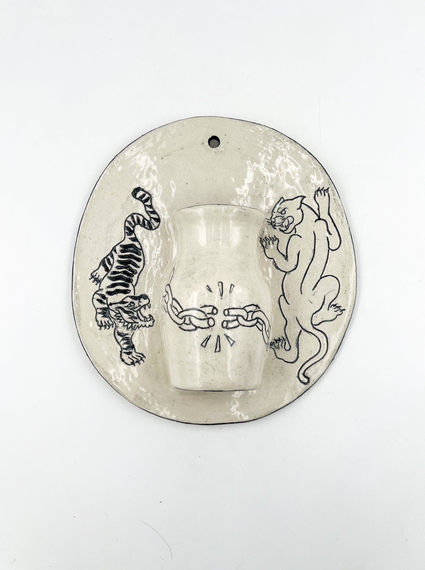 Cat Eyes Wall Vase