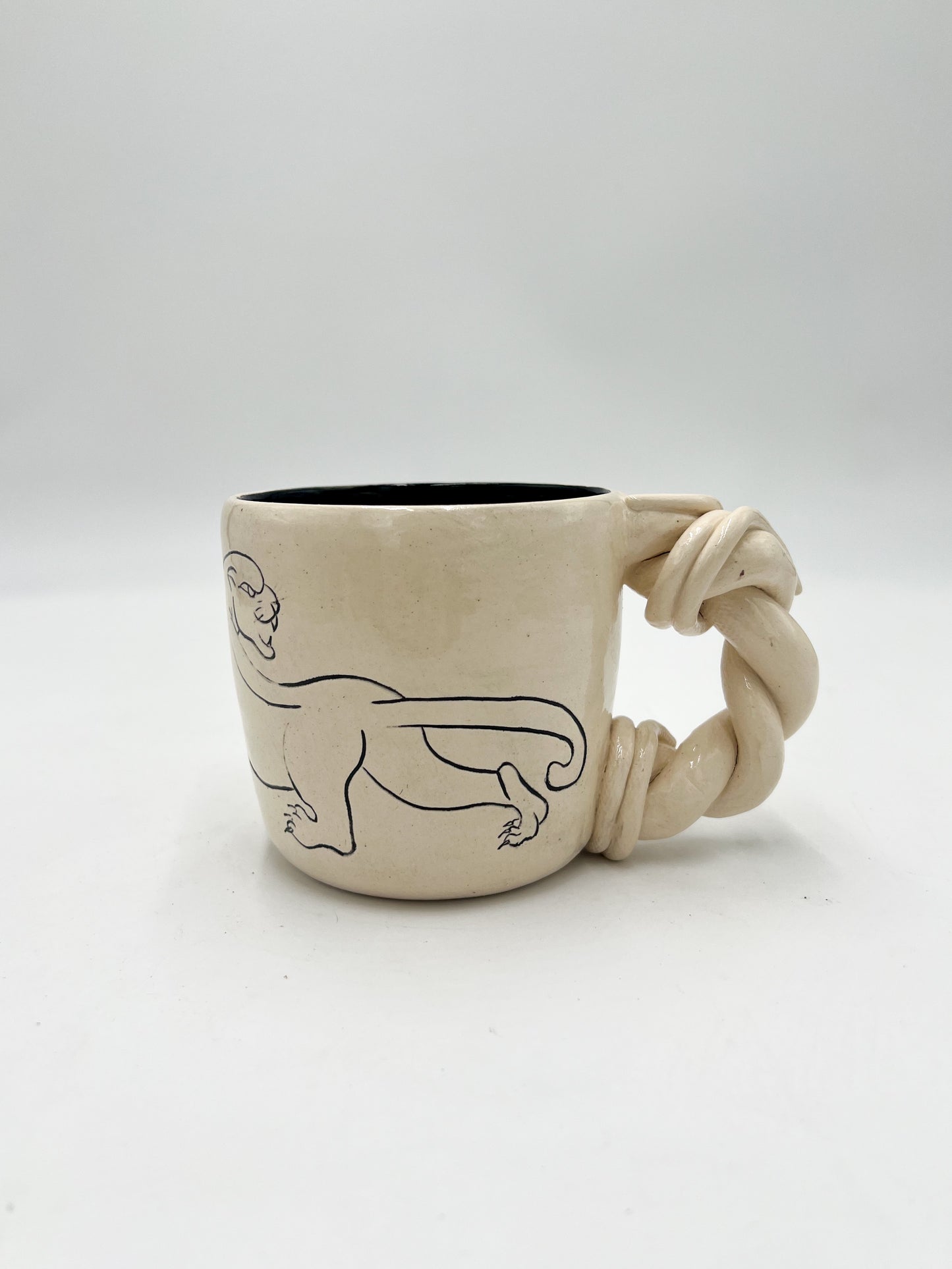 White Panther Barbwire Mug