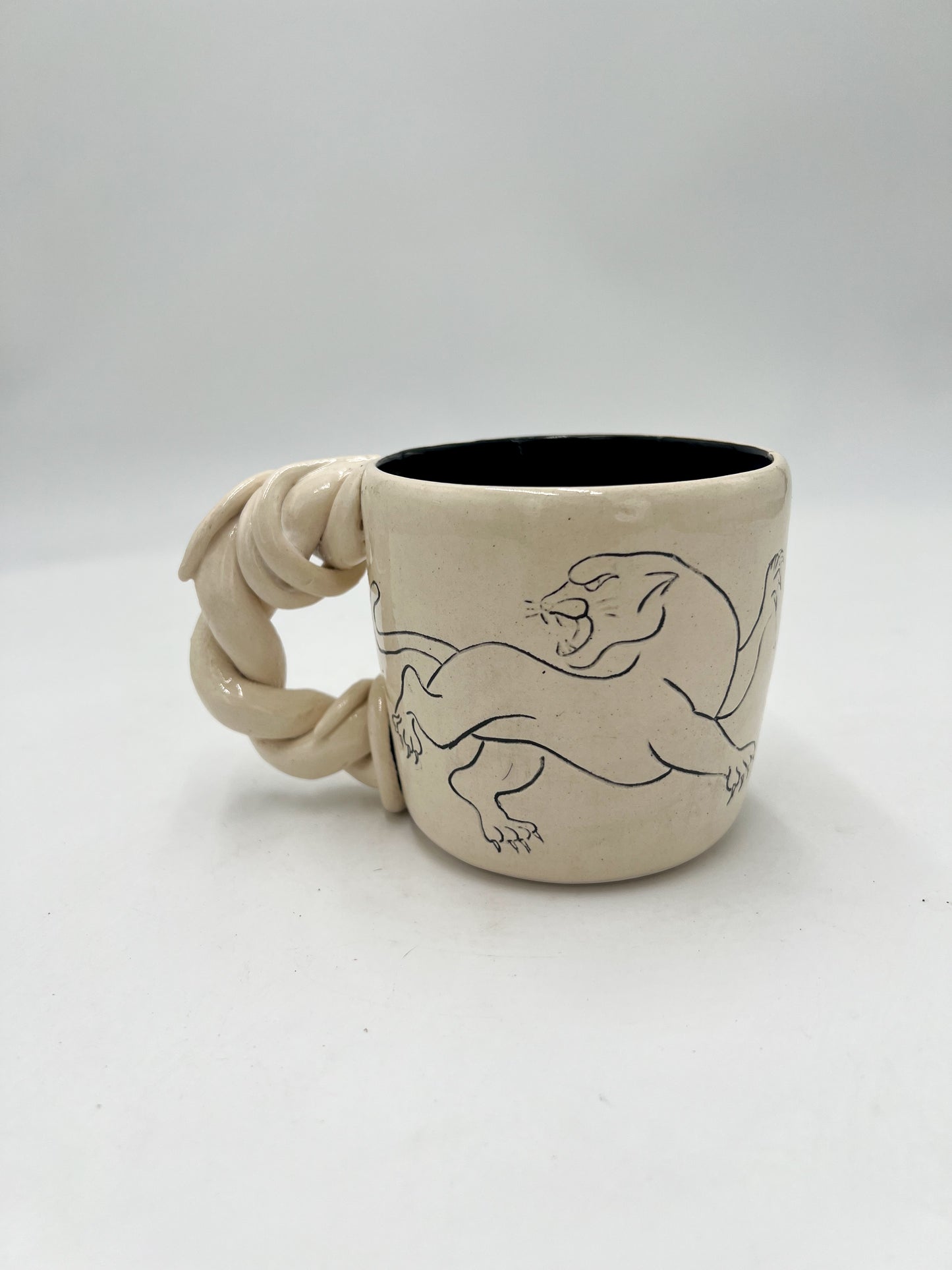 White Panther Barbwire Mug