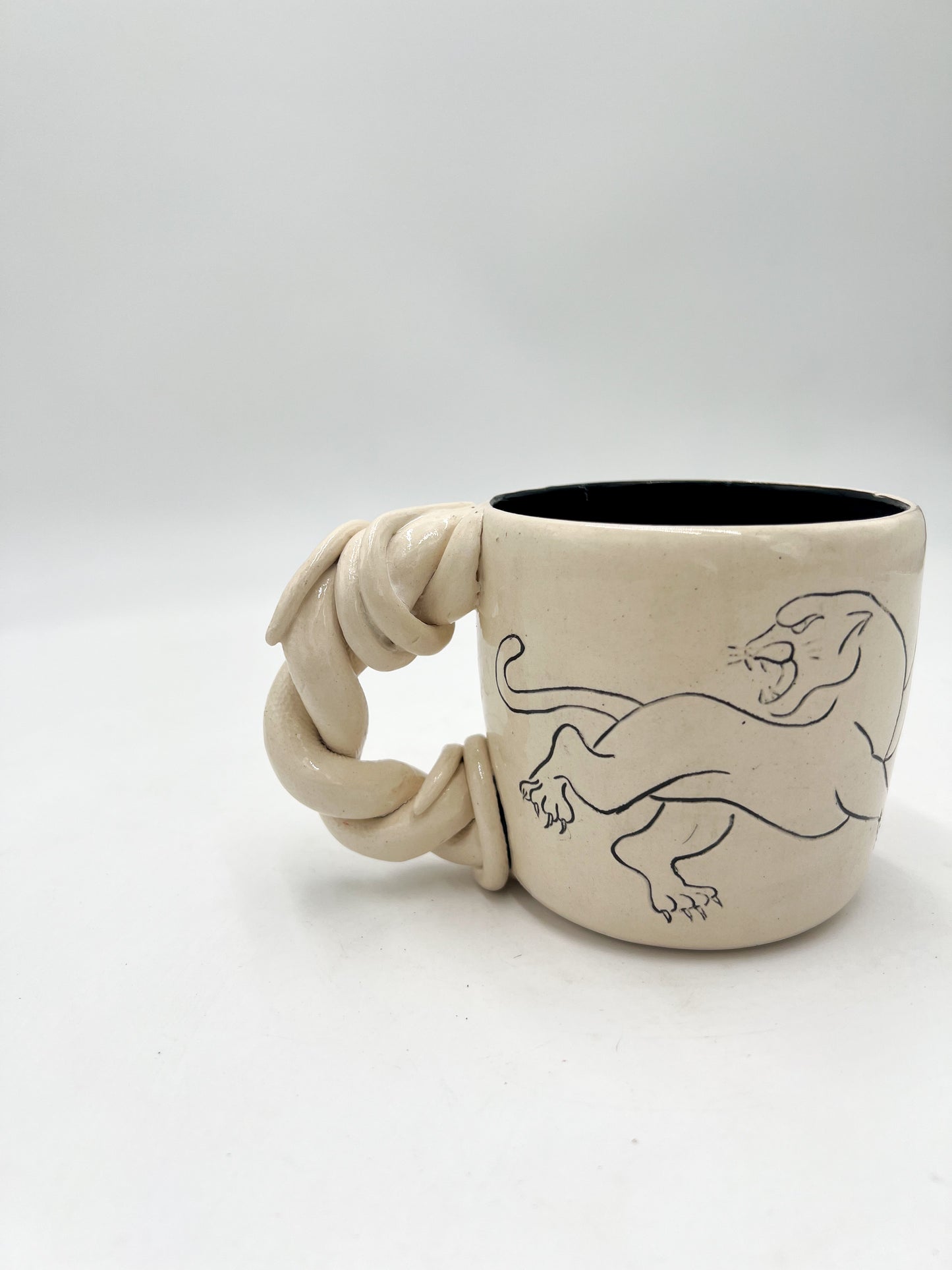 White Panther Barbwire Mug