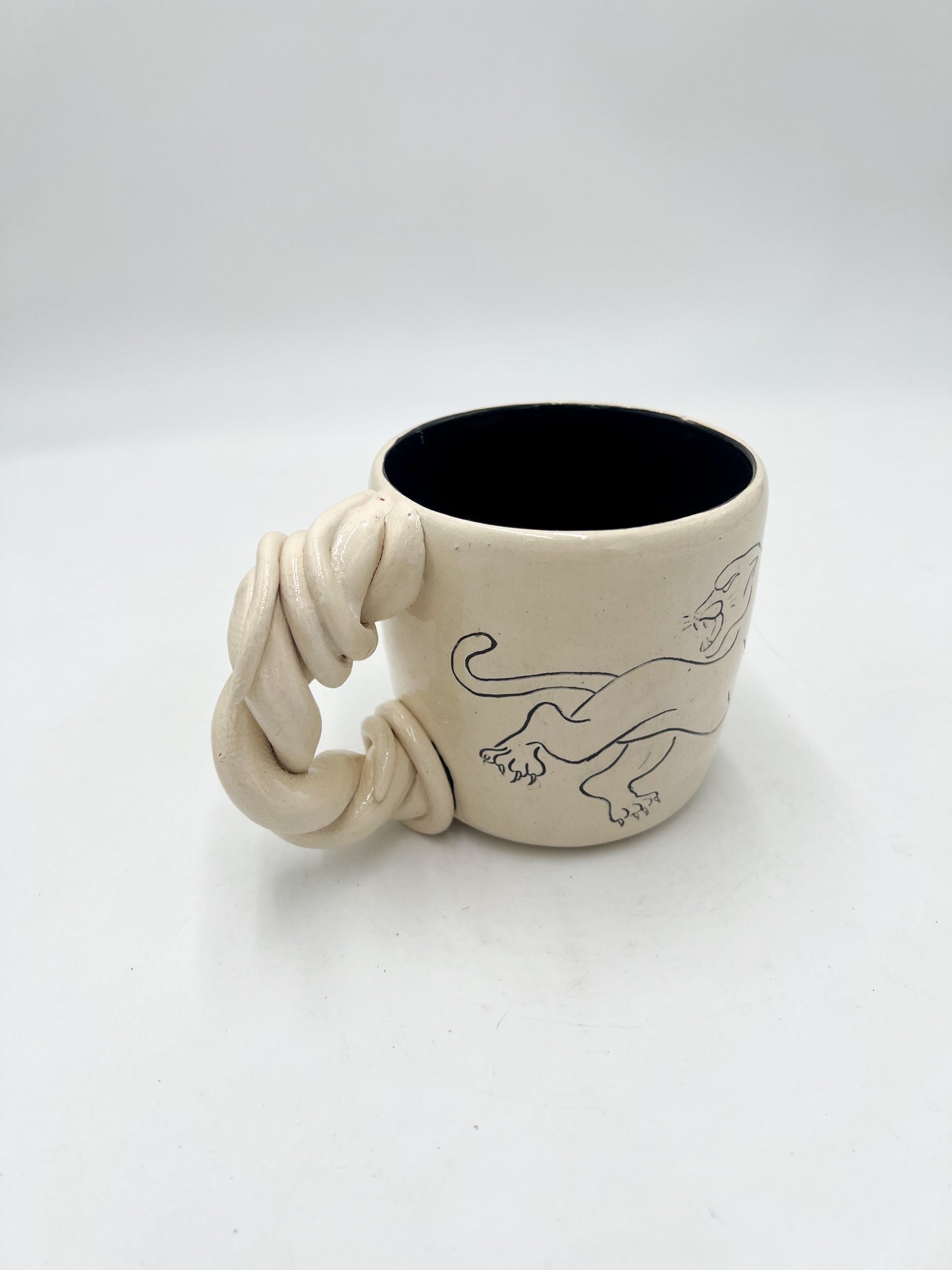 White Panther Barbwire Mug