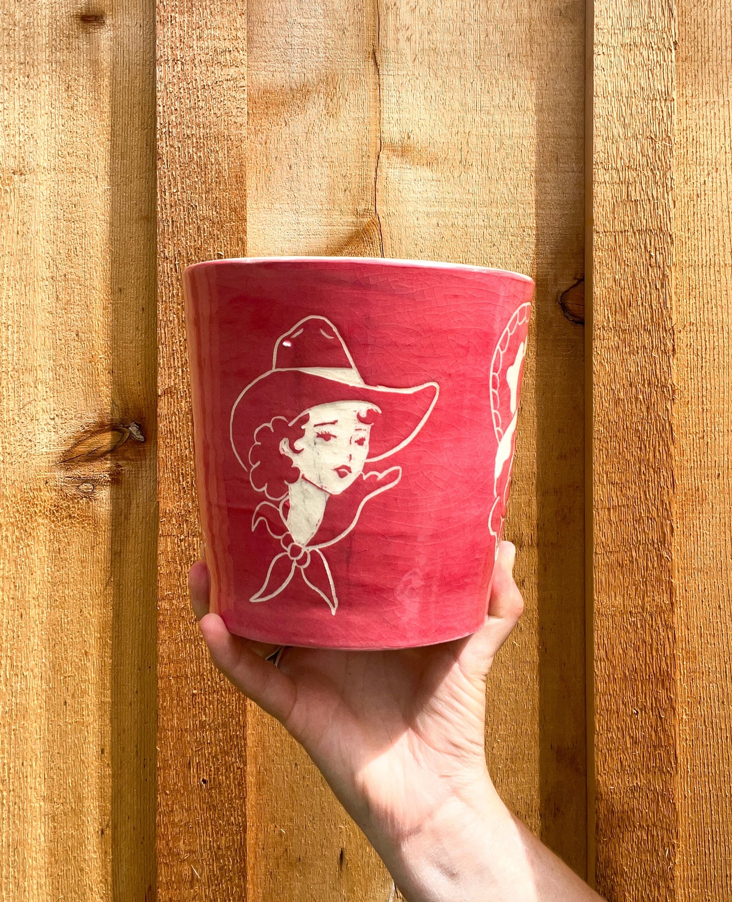 Cowgirl Planter