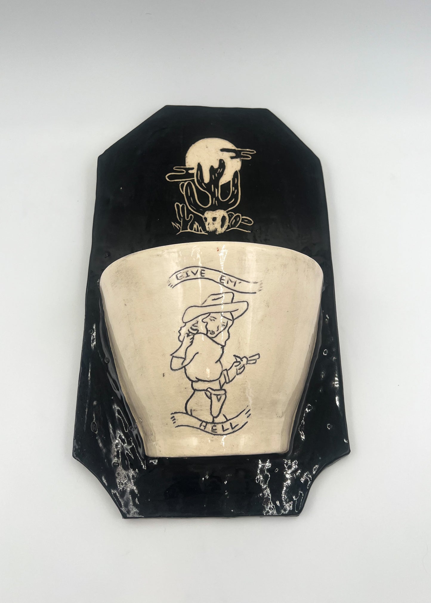 Give 'Em Hell Wall Planter