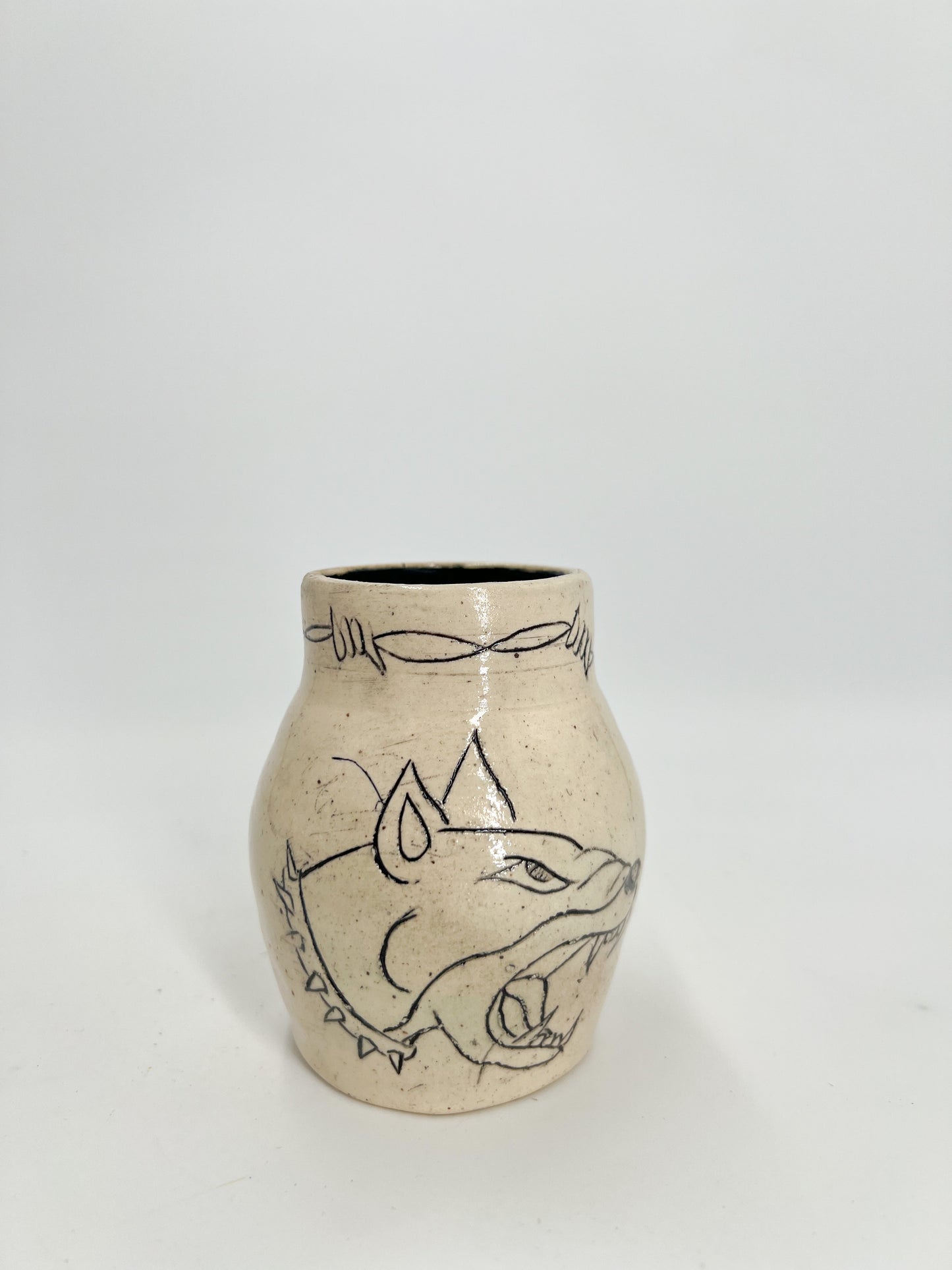 Dog Bite Mini Vase