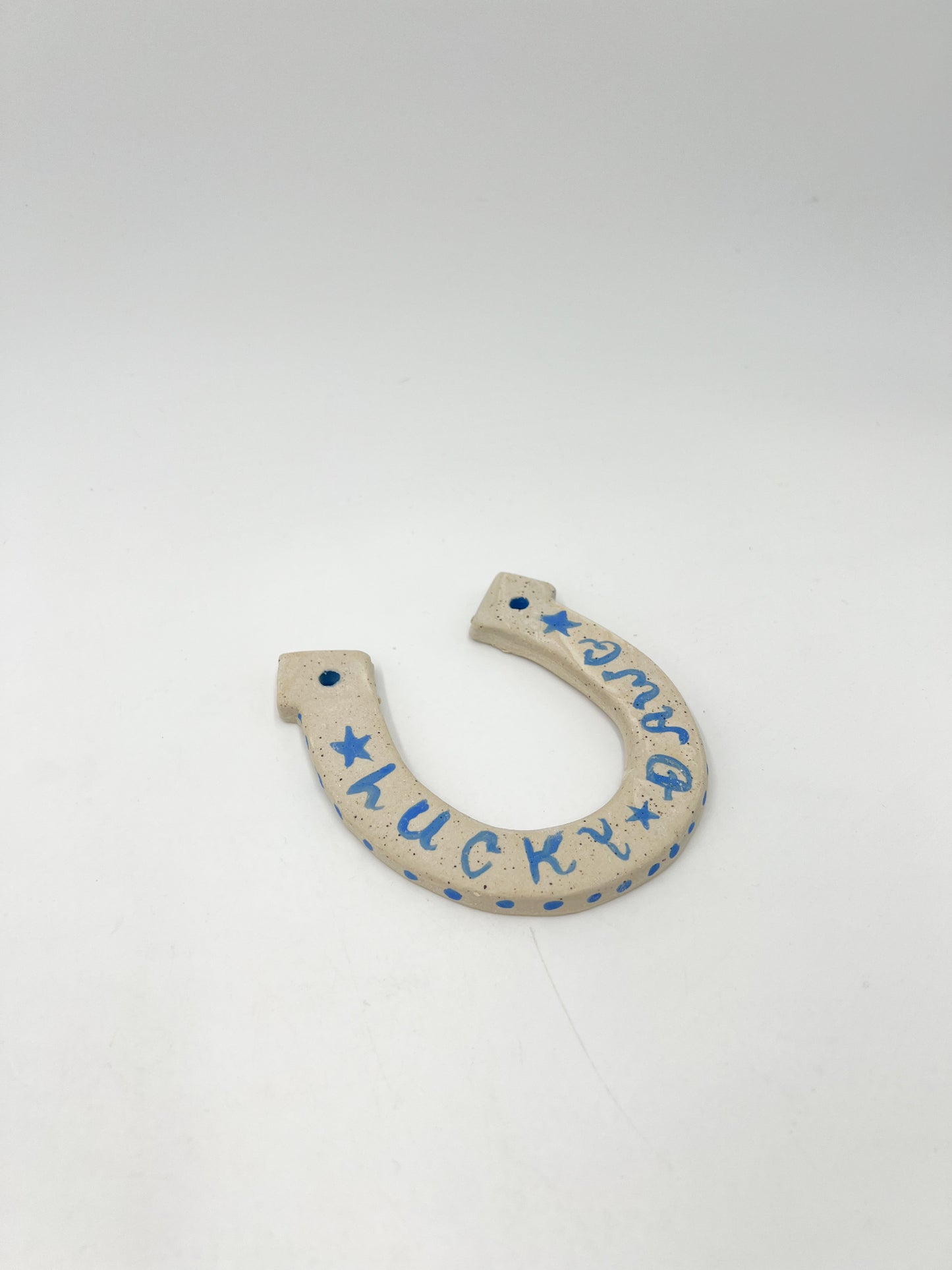 Horse Shoe- Lucky Dawg blue
