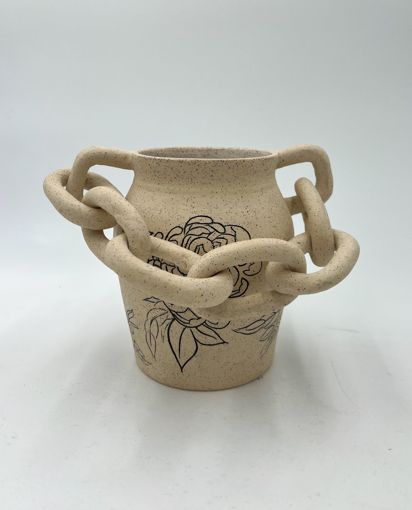 Chrysanthemum Chain Vase