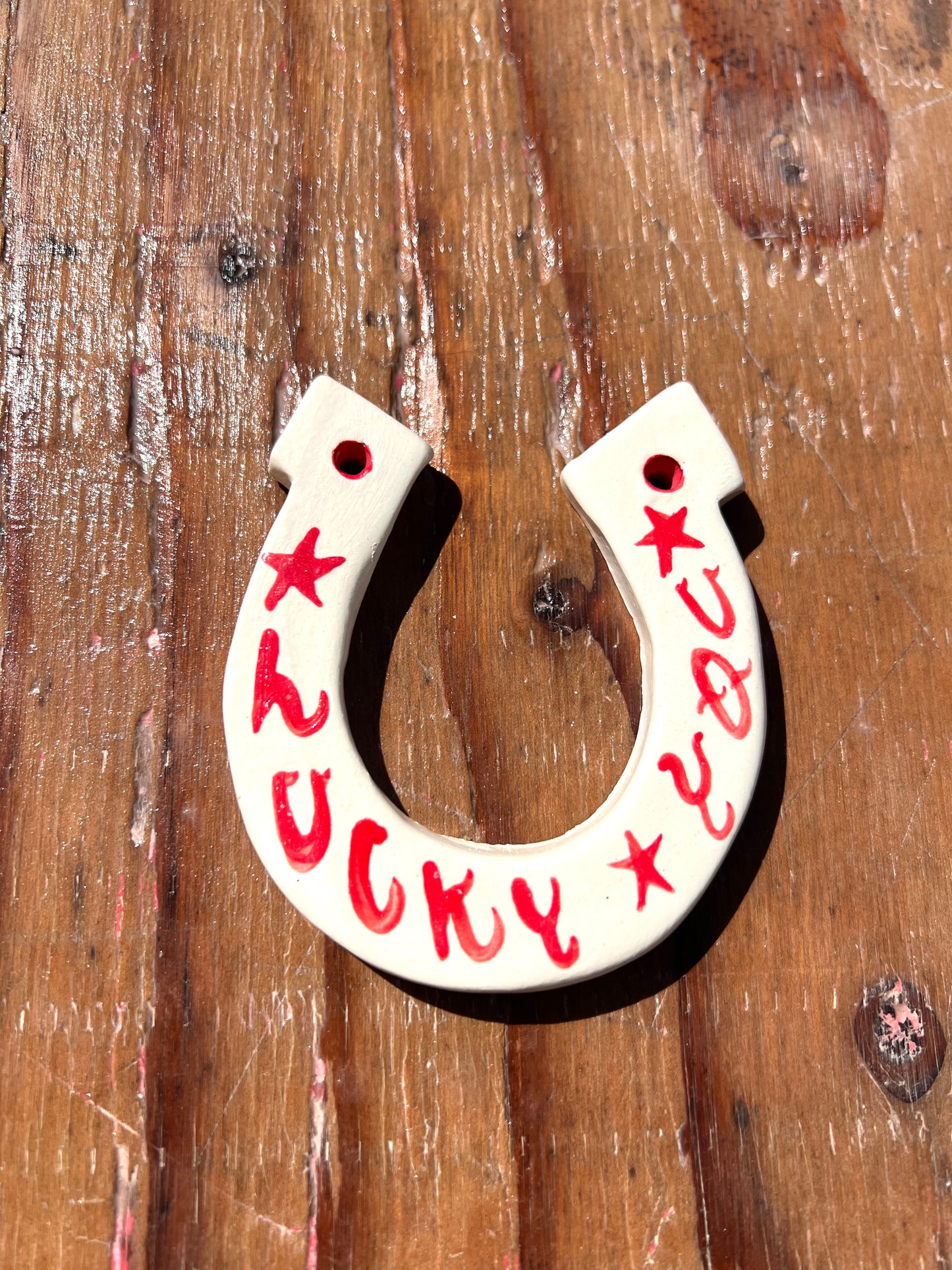 Lucky You Red Horseshoe