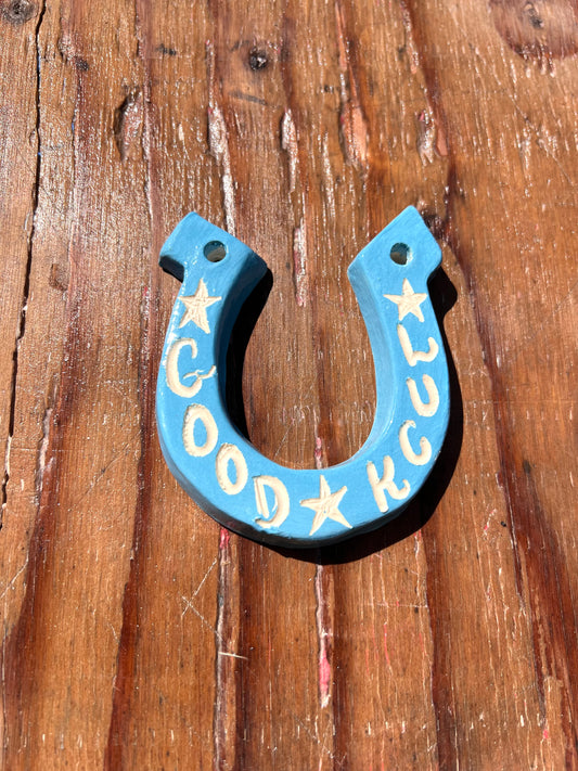 Good Luck Horseshoe (Turquoise 3 Star)