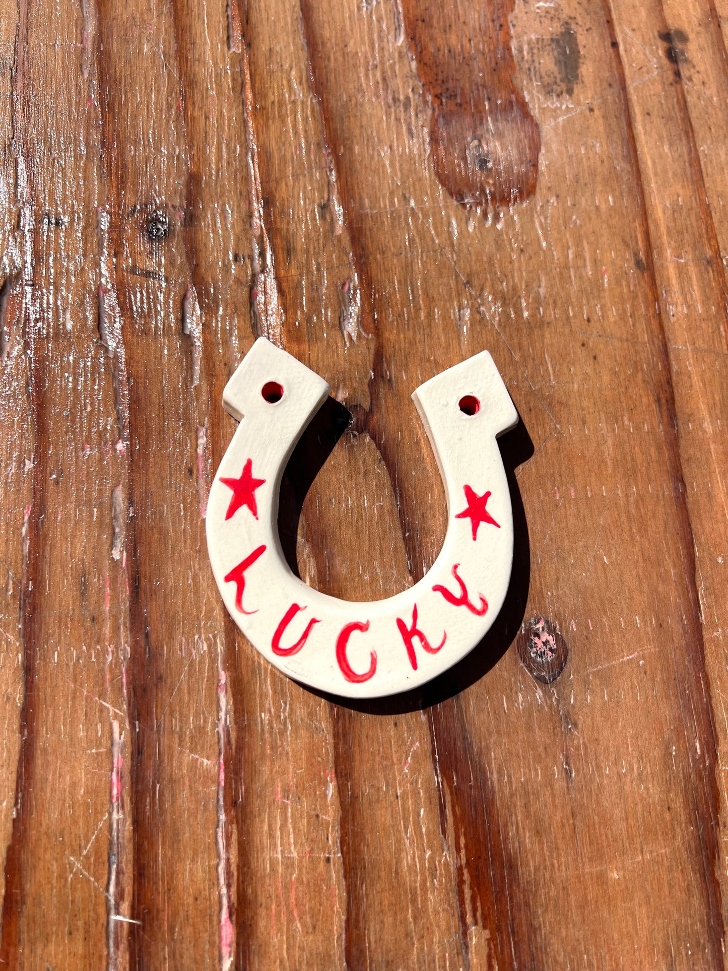 Lucky Red Horseshoe