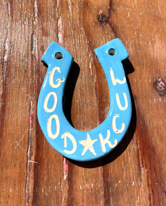 Good Luck Horseshoe (Turquoise)