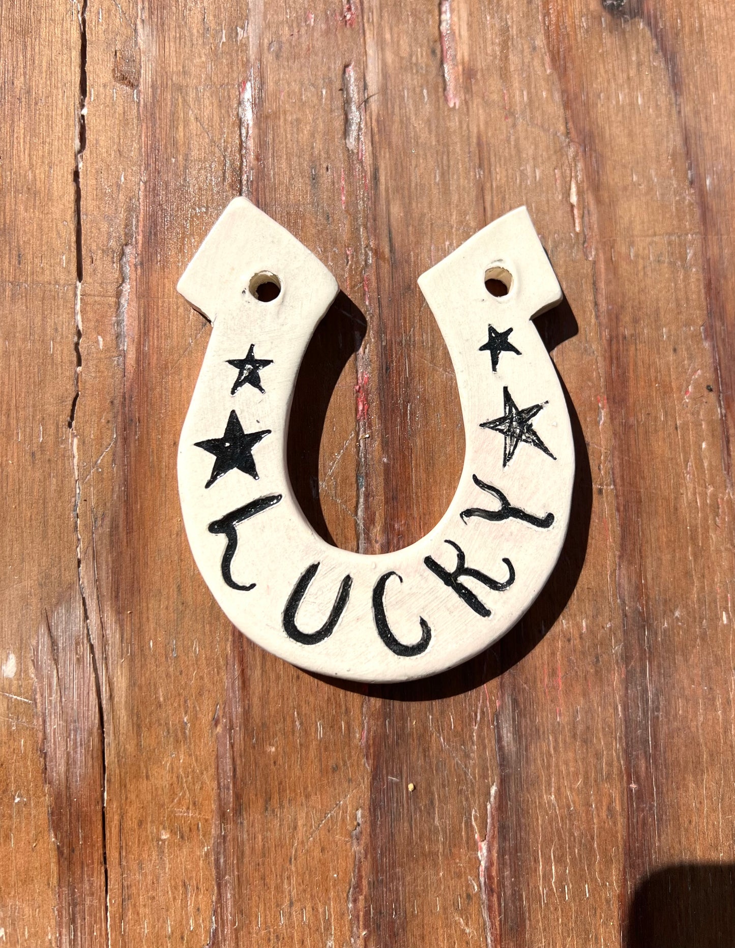 Good Luck Horseshoe Black (2star)