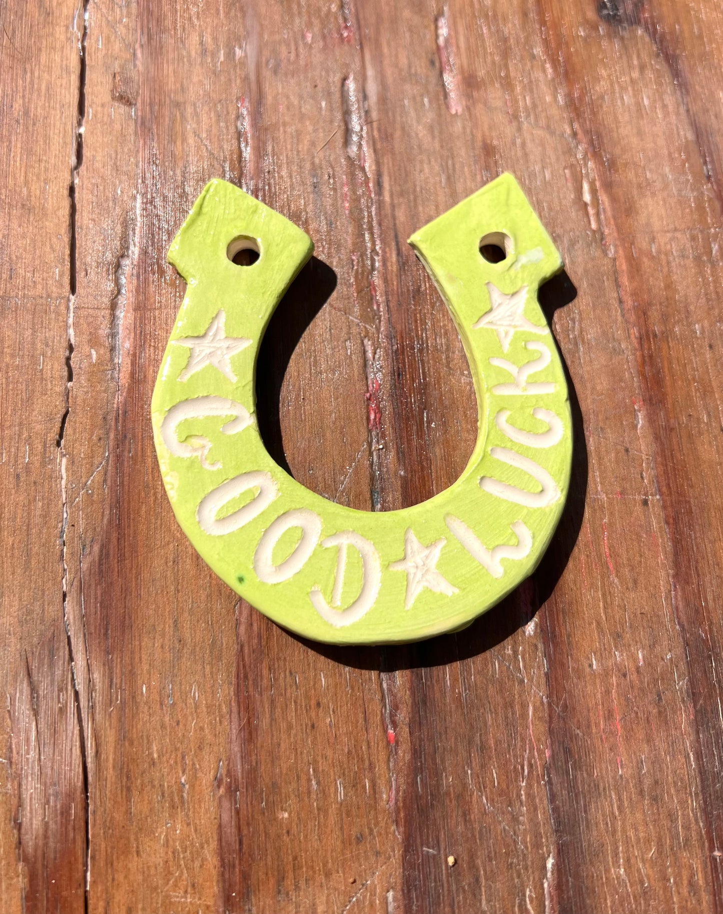 Good Luck Horseshoe Chartreuse