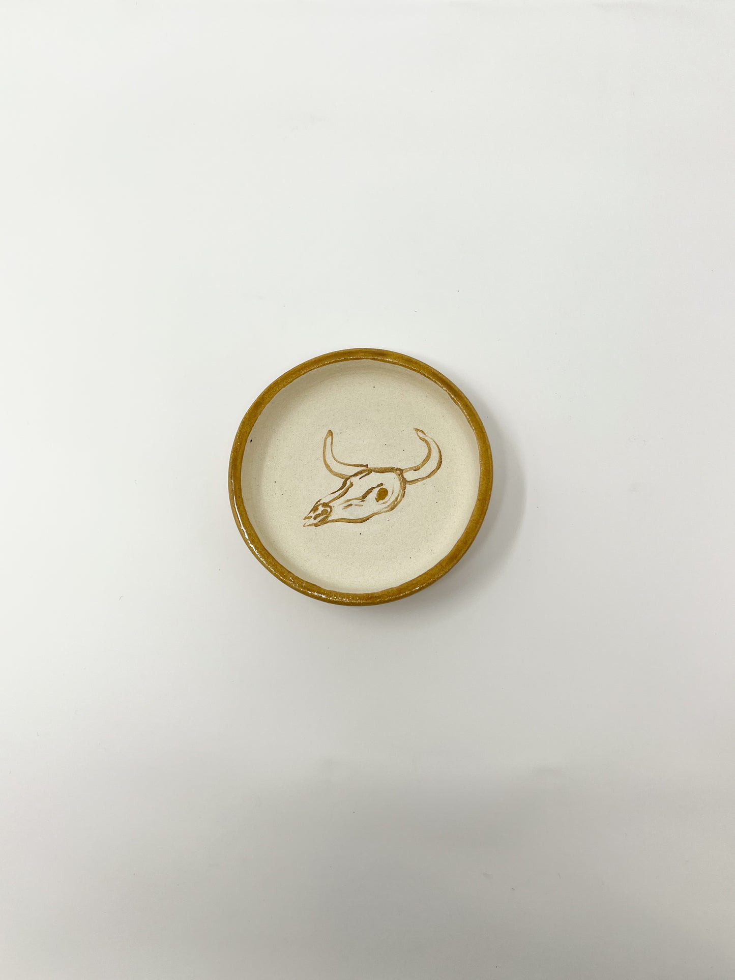 Honey Bull Skull Small Dish