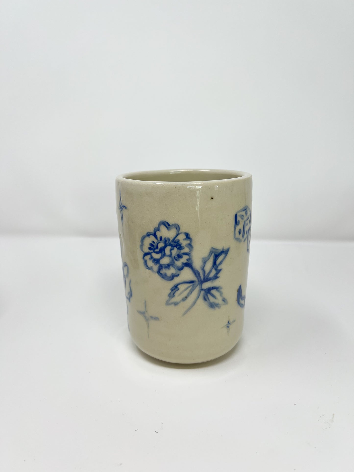 Blue Painted Flash Cup