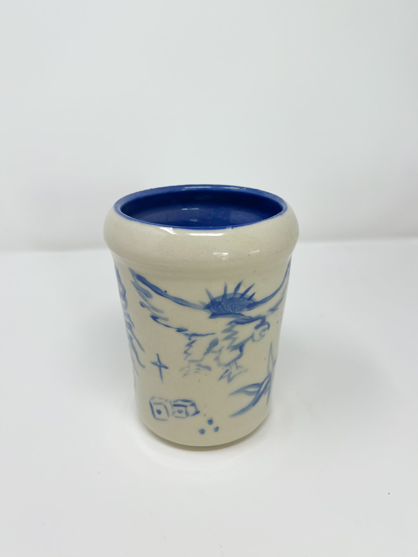 Extra Blue Painted Flash Cup