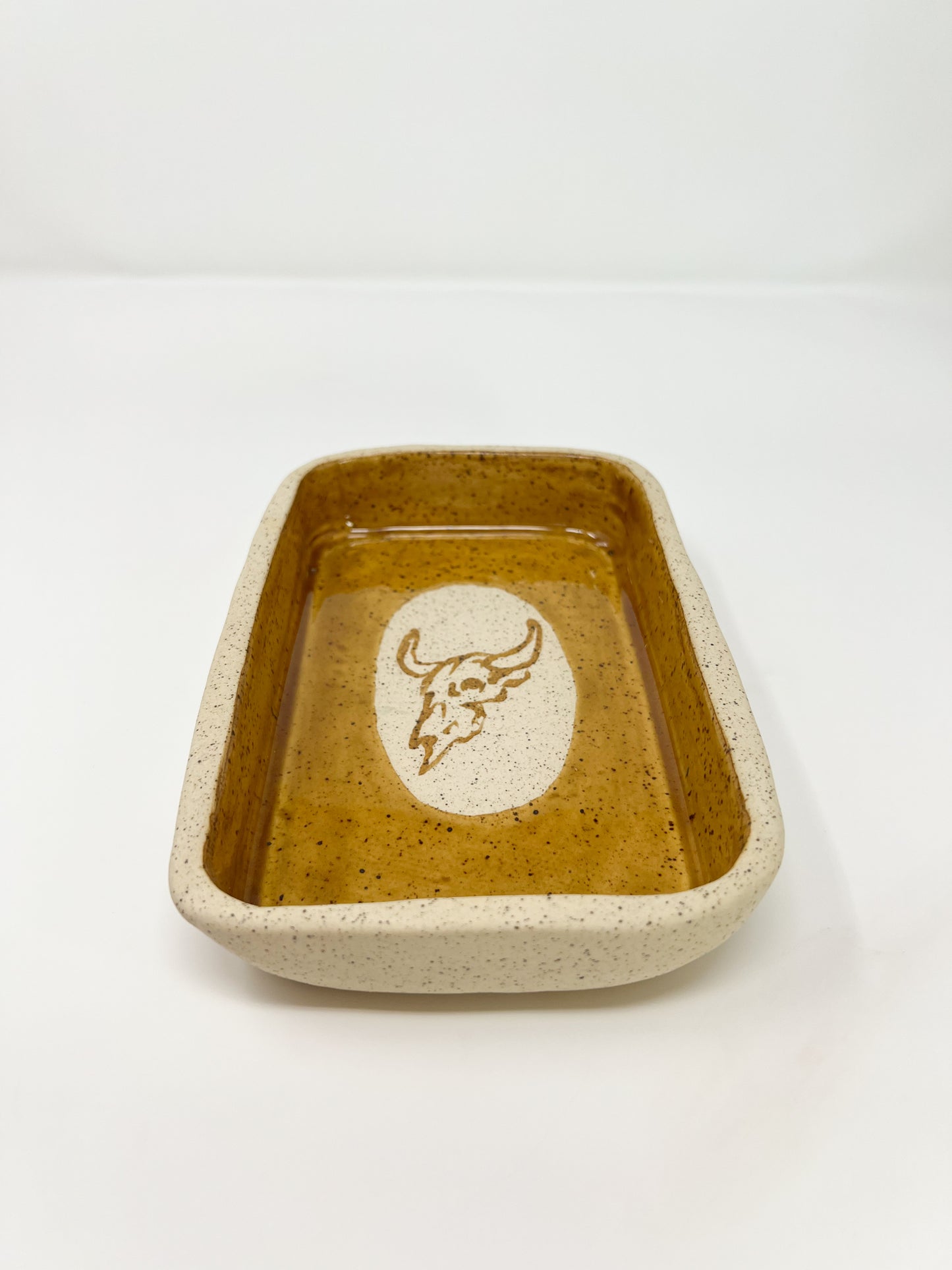 Honey Bull Skull Tray