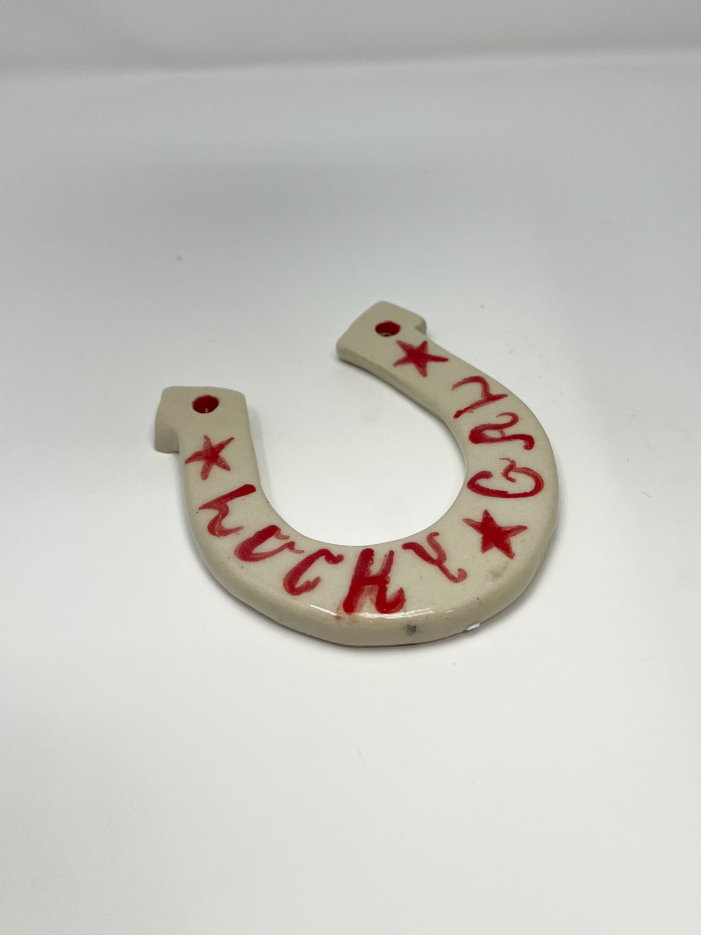 Horse Shoe- Lucky Gal Red