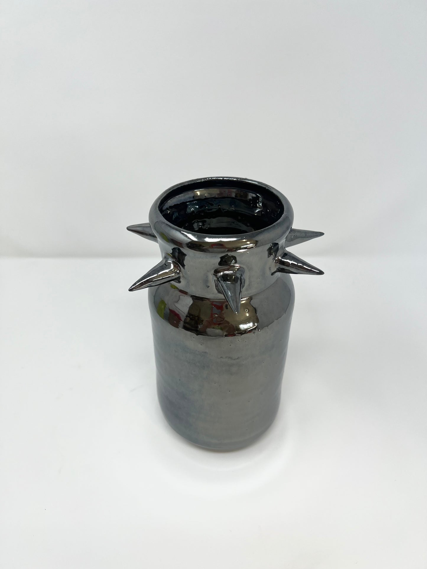 Chrome Vixen Vase