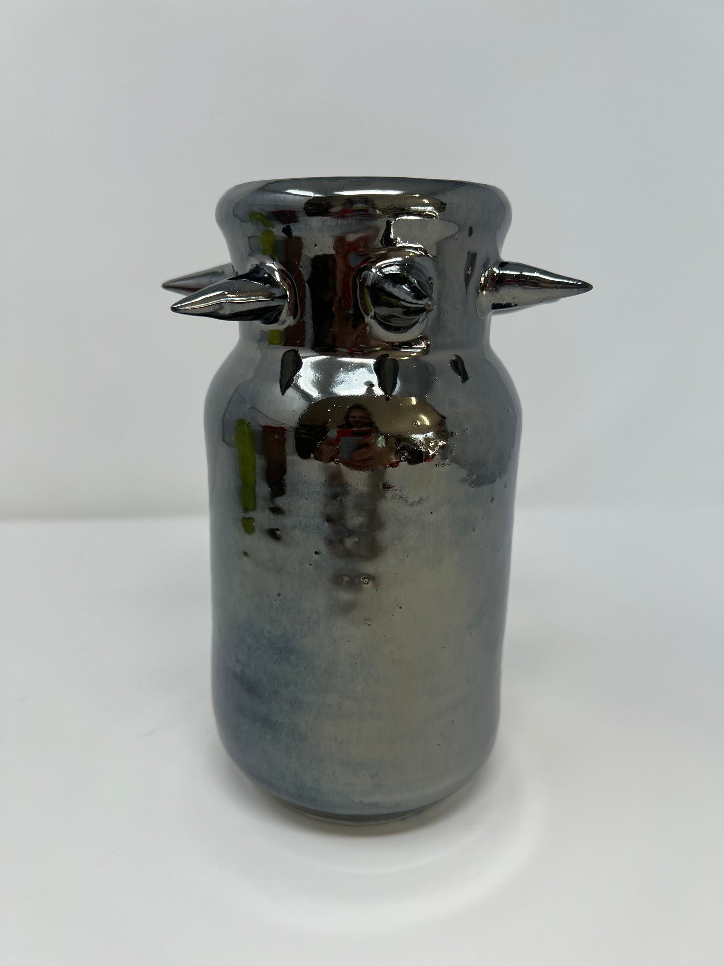 Chrome Vixen Vase
