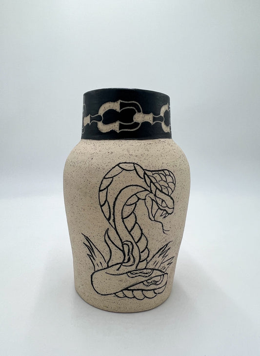 Snake In the Grass Vase