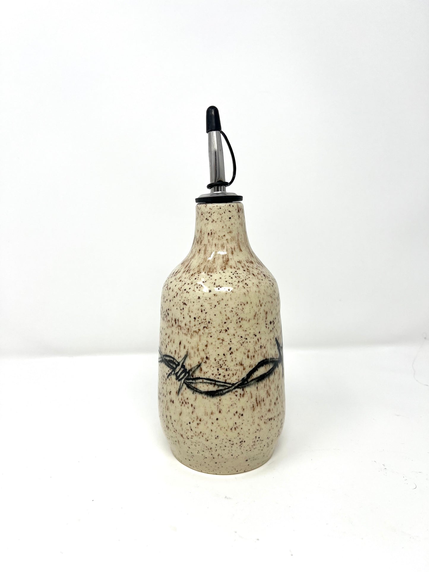 Barbwire Oil or Vinegar Dispenser