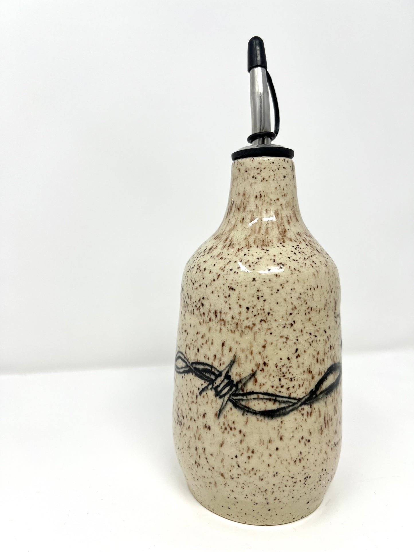 Barbwire Oil or Vinegar Dispenser