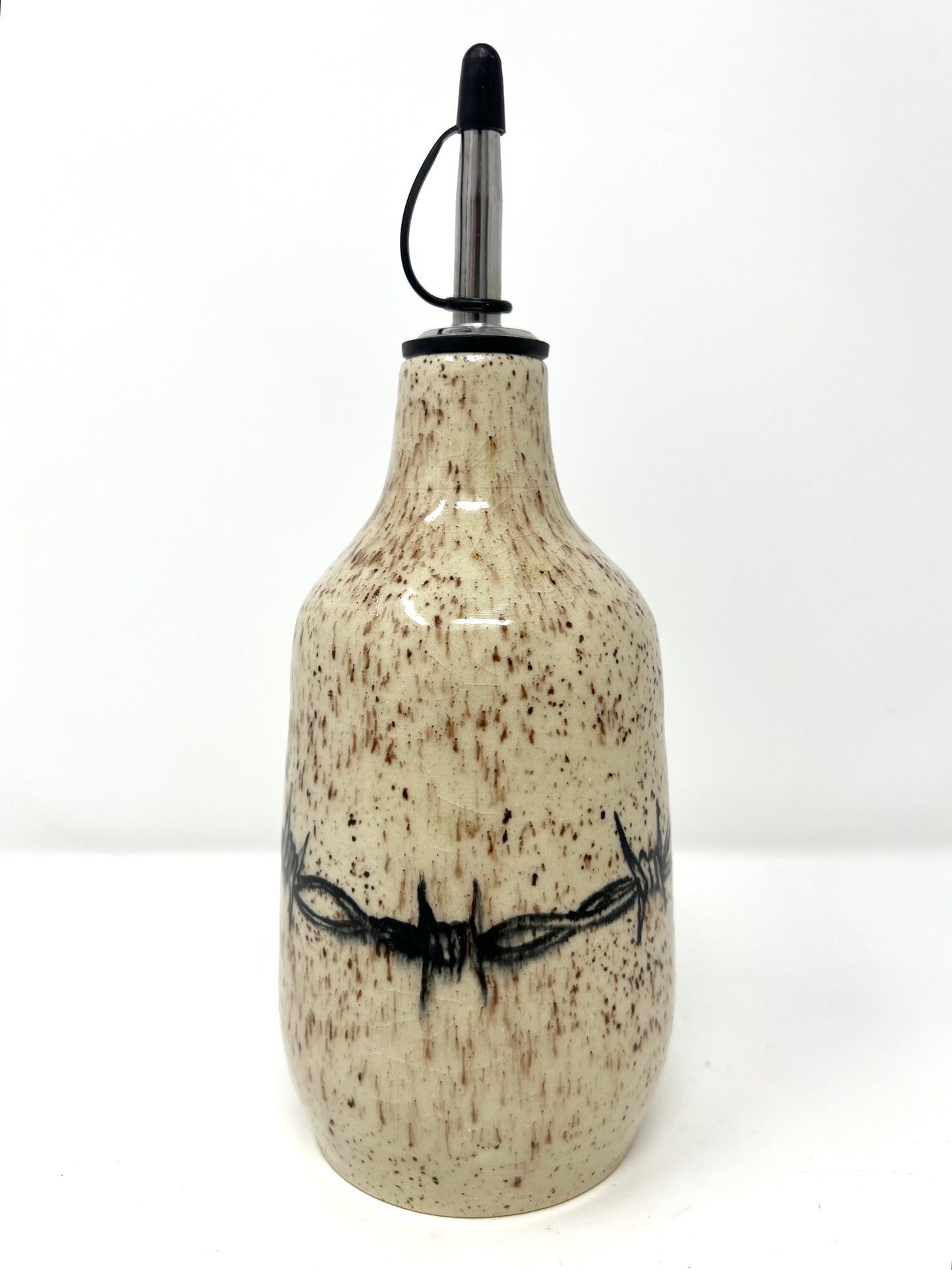 Barbwire Oil or Vinegar Dispenser