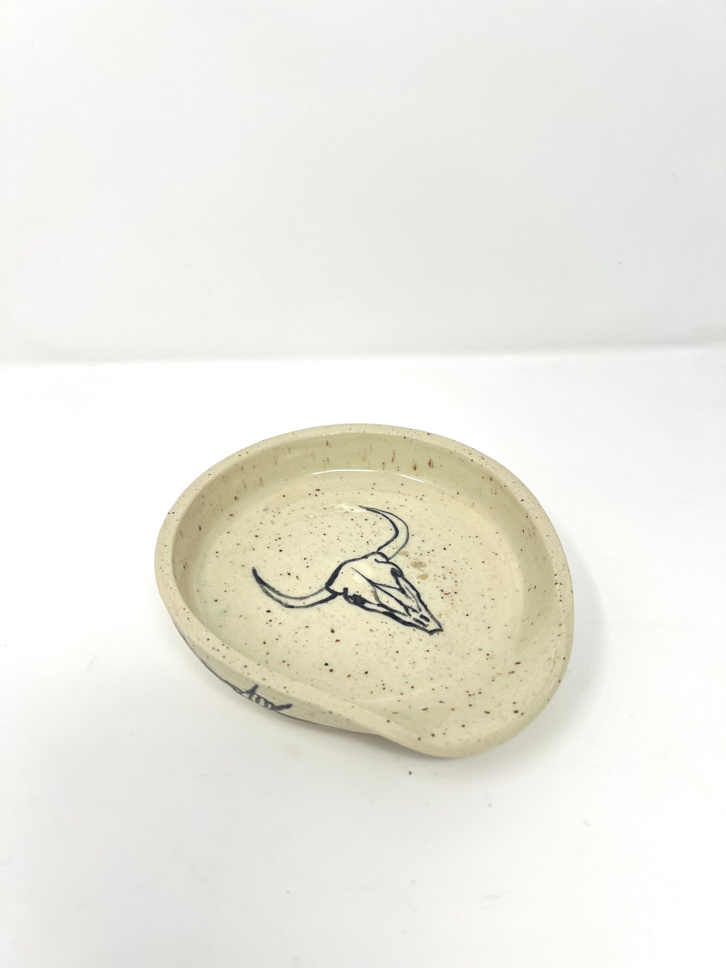 Bull Skull Spoon Rest