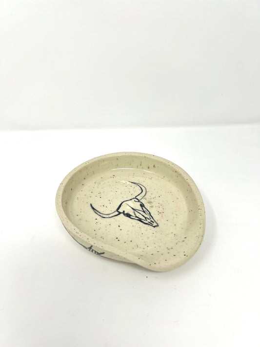 Bull Skull Spoon Rest