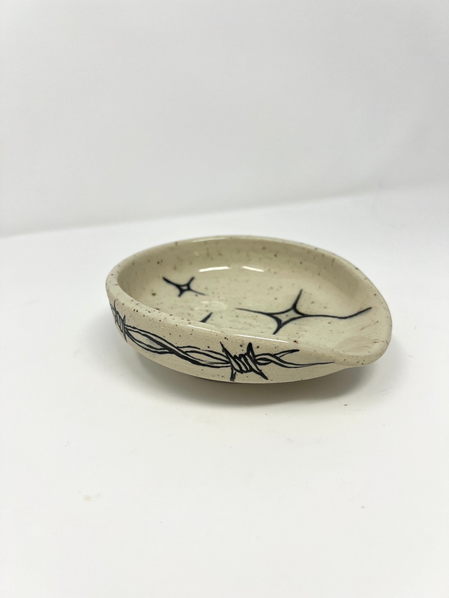 Star and Barbwire Spoon Rest