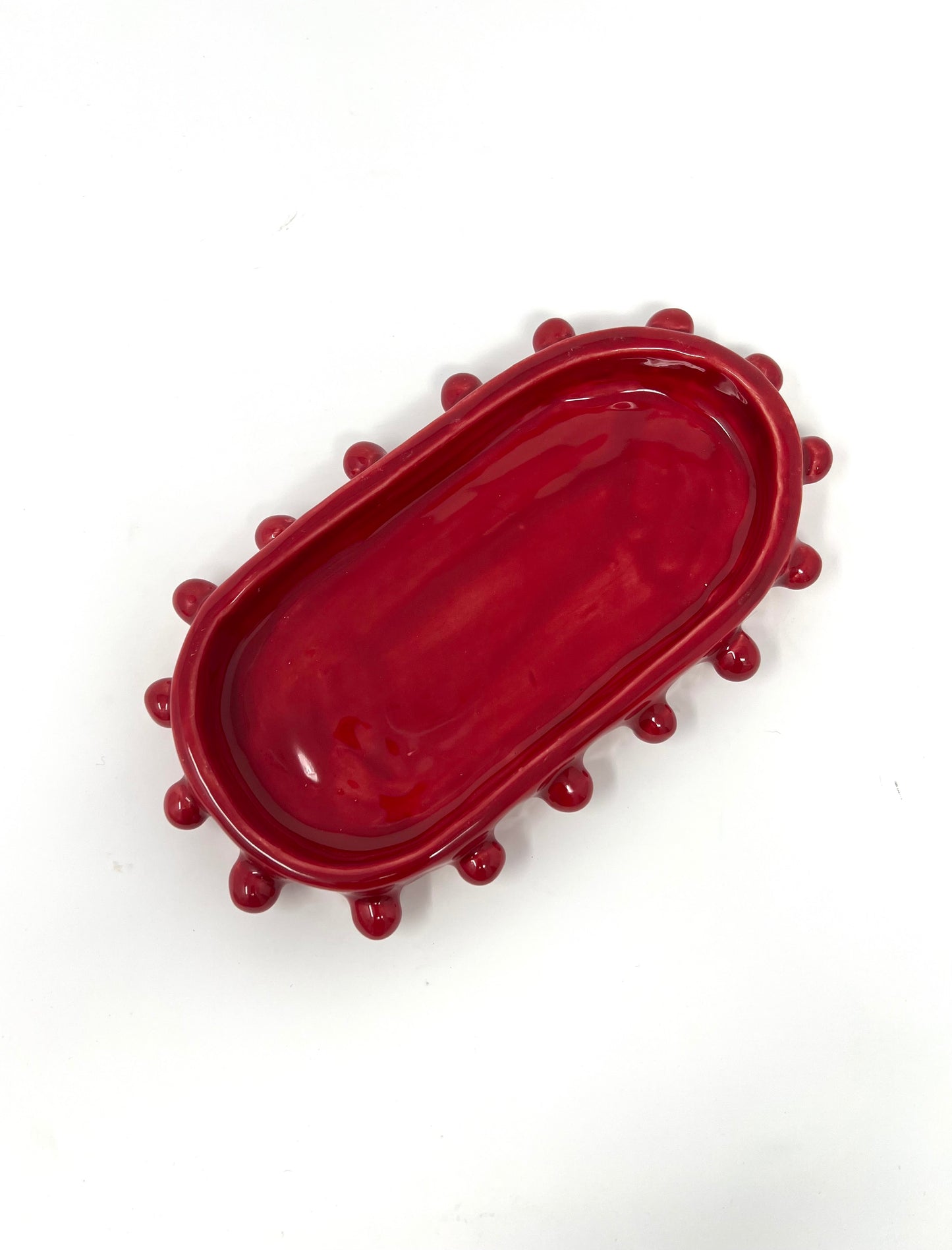 Red Mini Dotted Tray