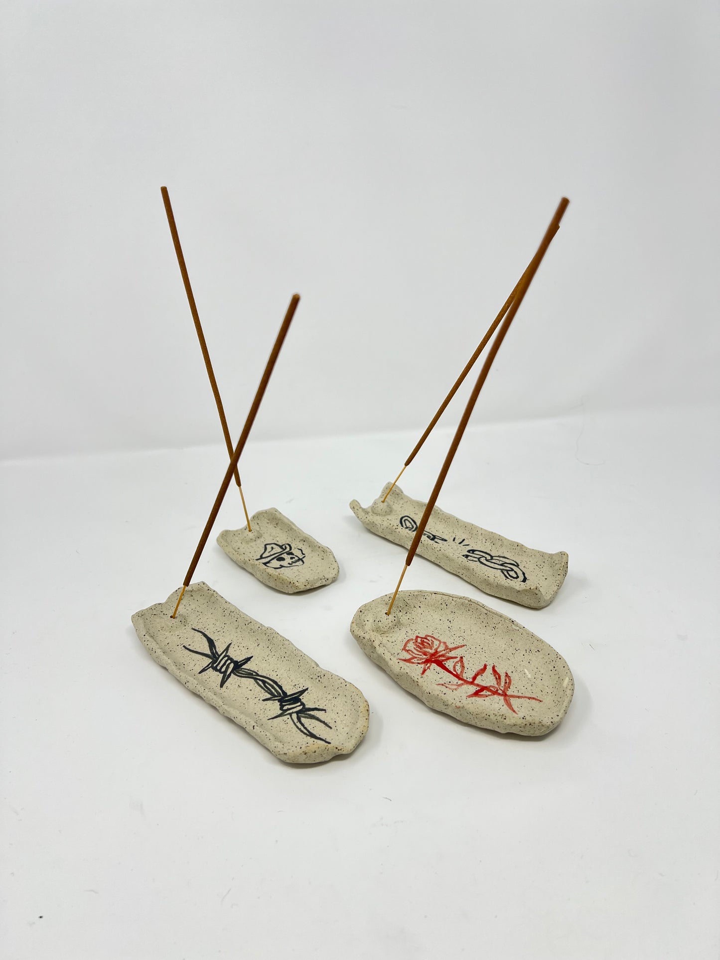 Barbwire Incense Holder