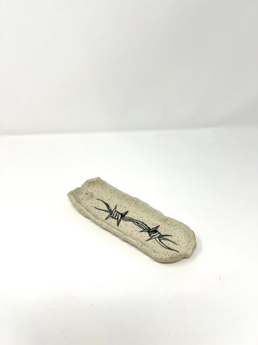Barbwire Incense Holder