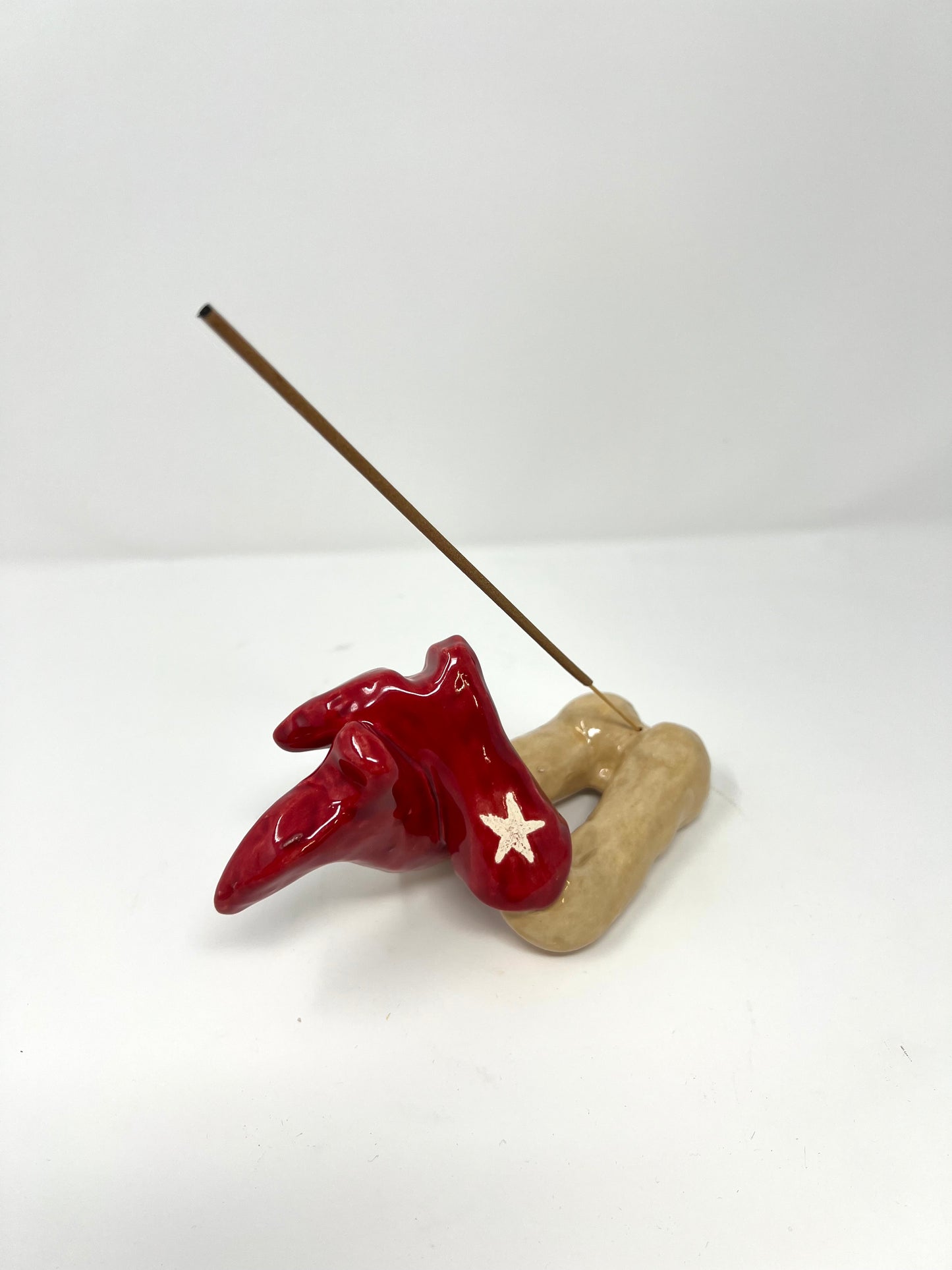 Red Boots Incense Holder 2