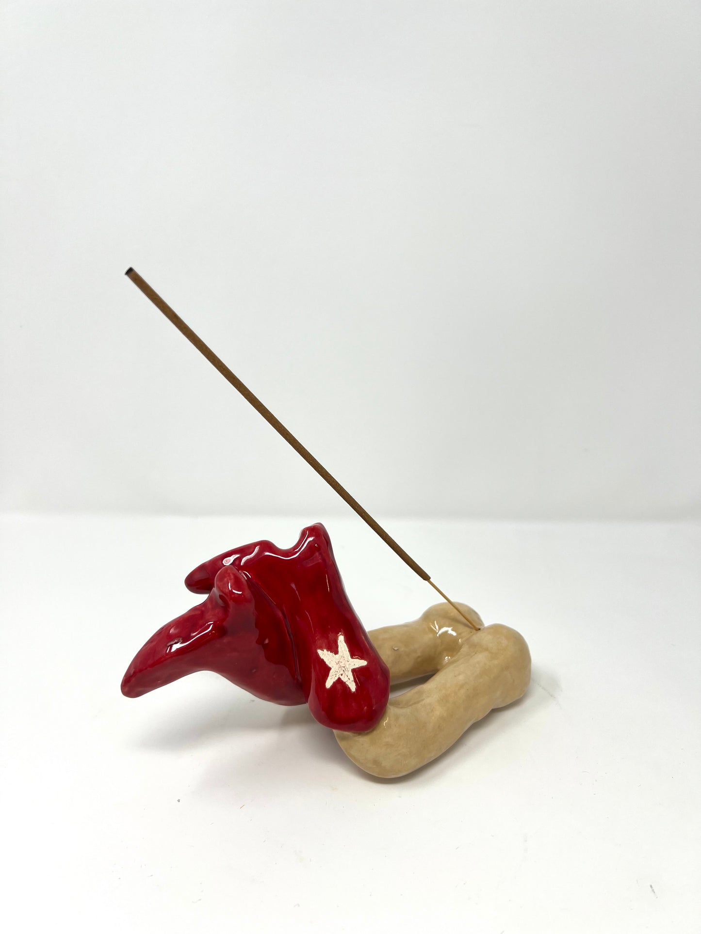 Red Boots Incense Holder 2