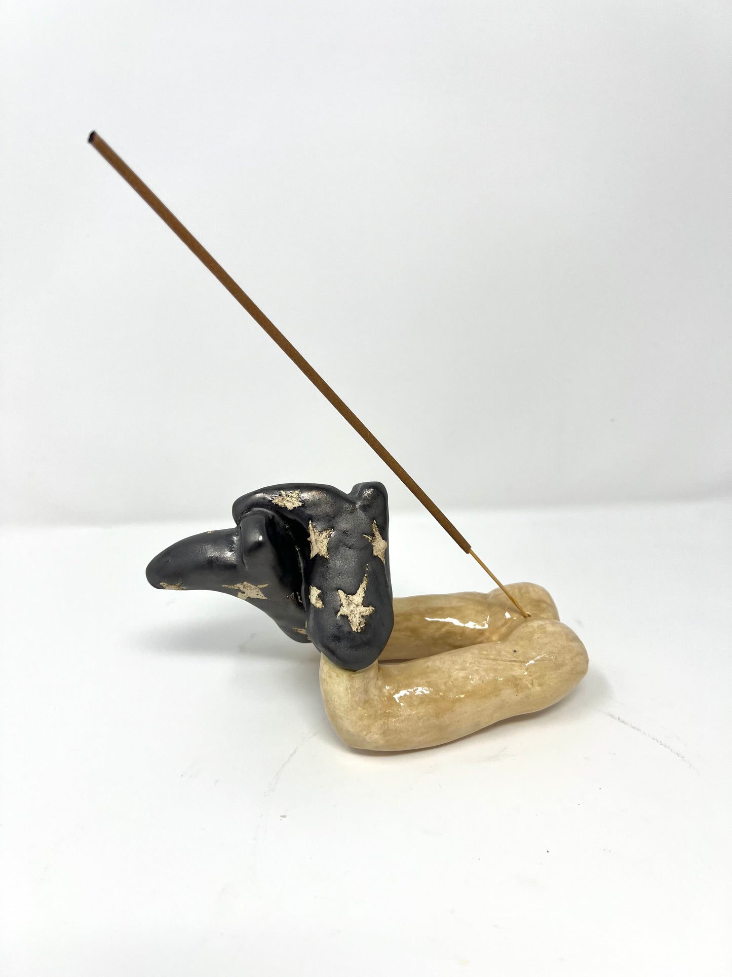 Silver Boots Incense Holder