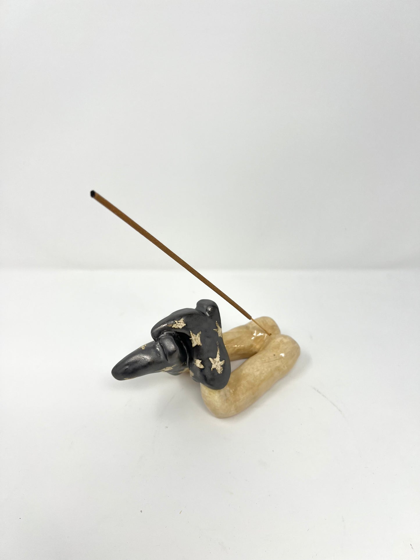 Silver Boots Incense Holder
