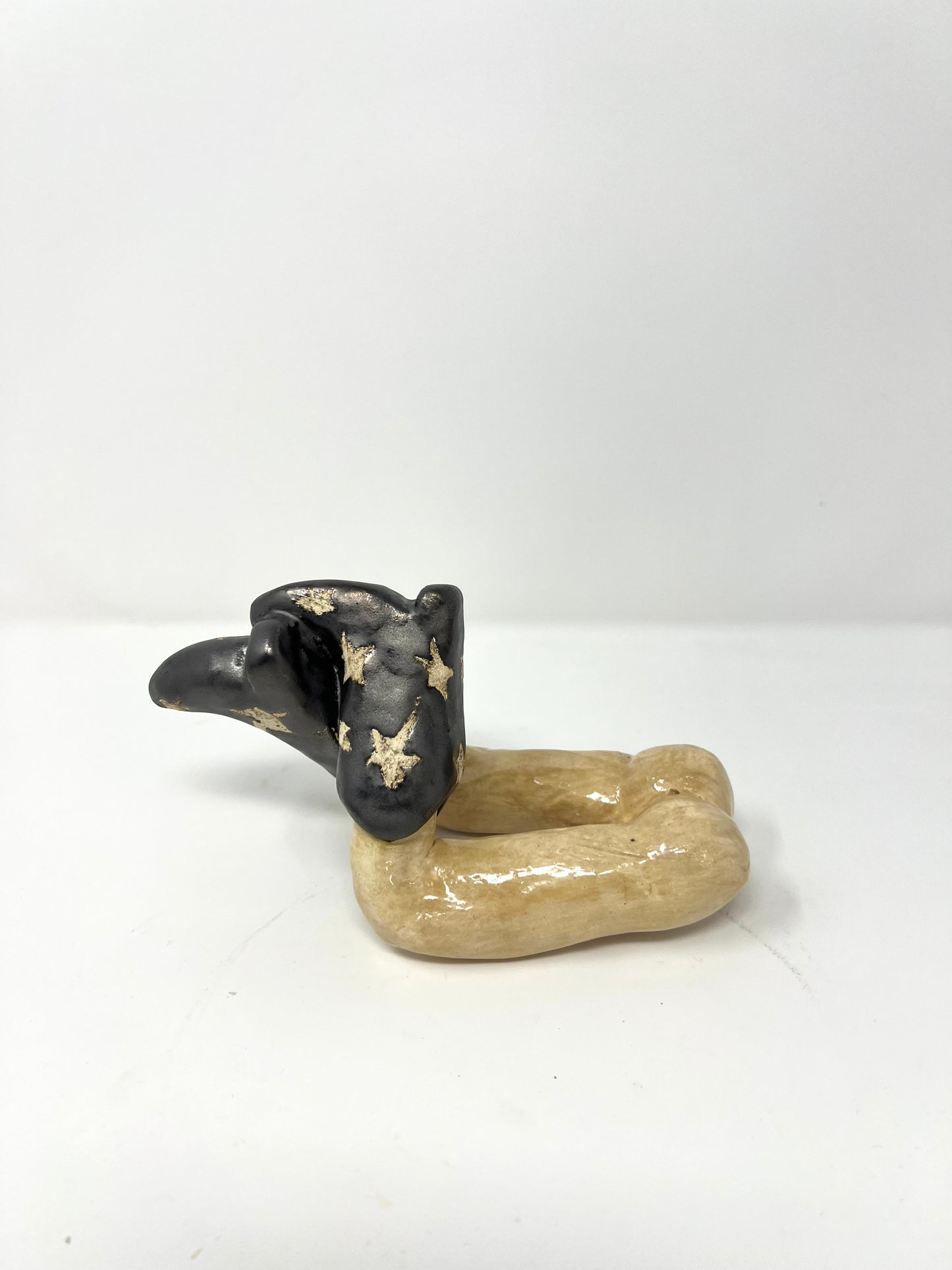 Silver Boots Incense Holder
