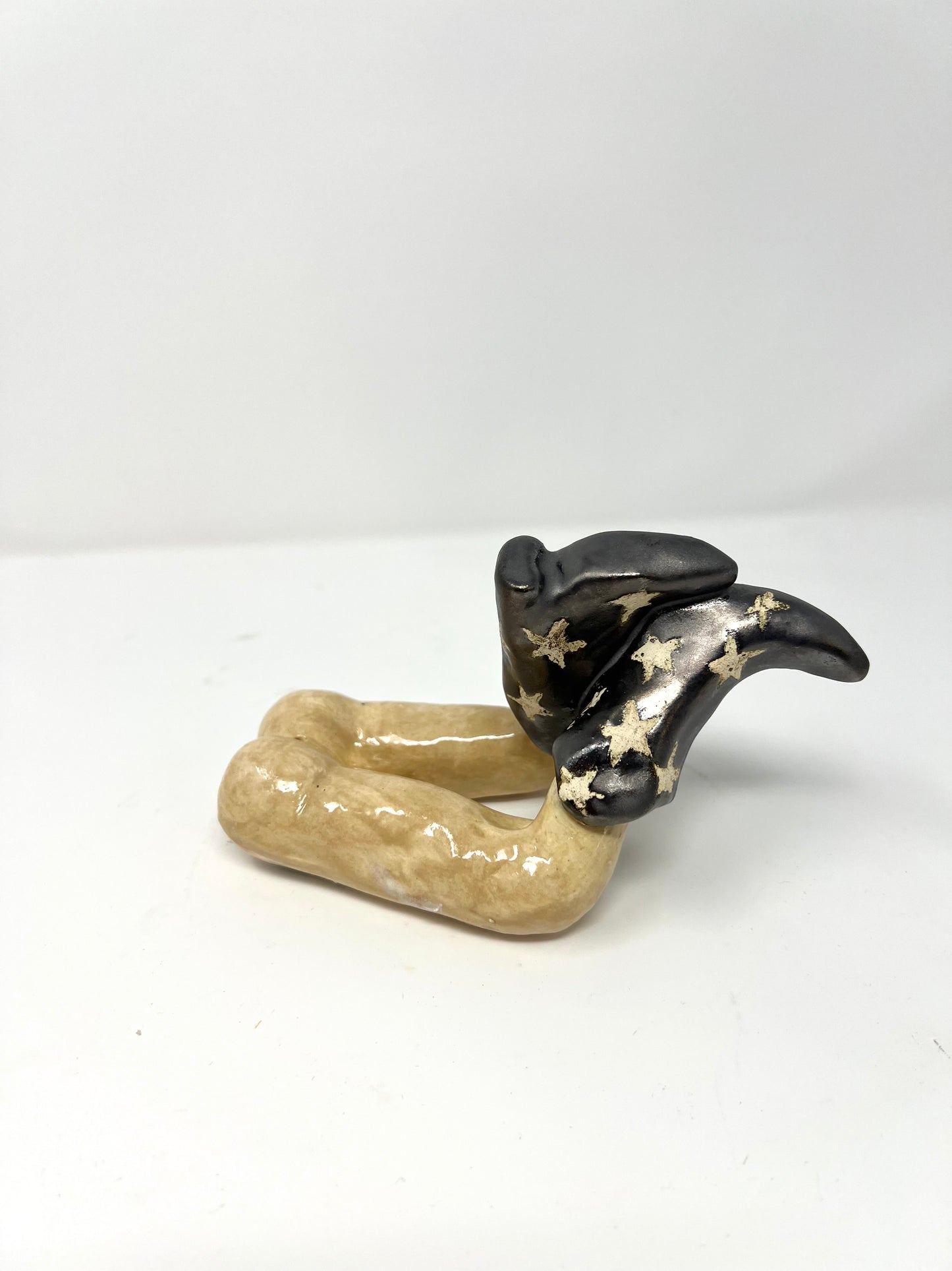 Silver Boots Incense Holder