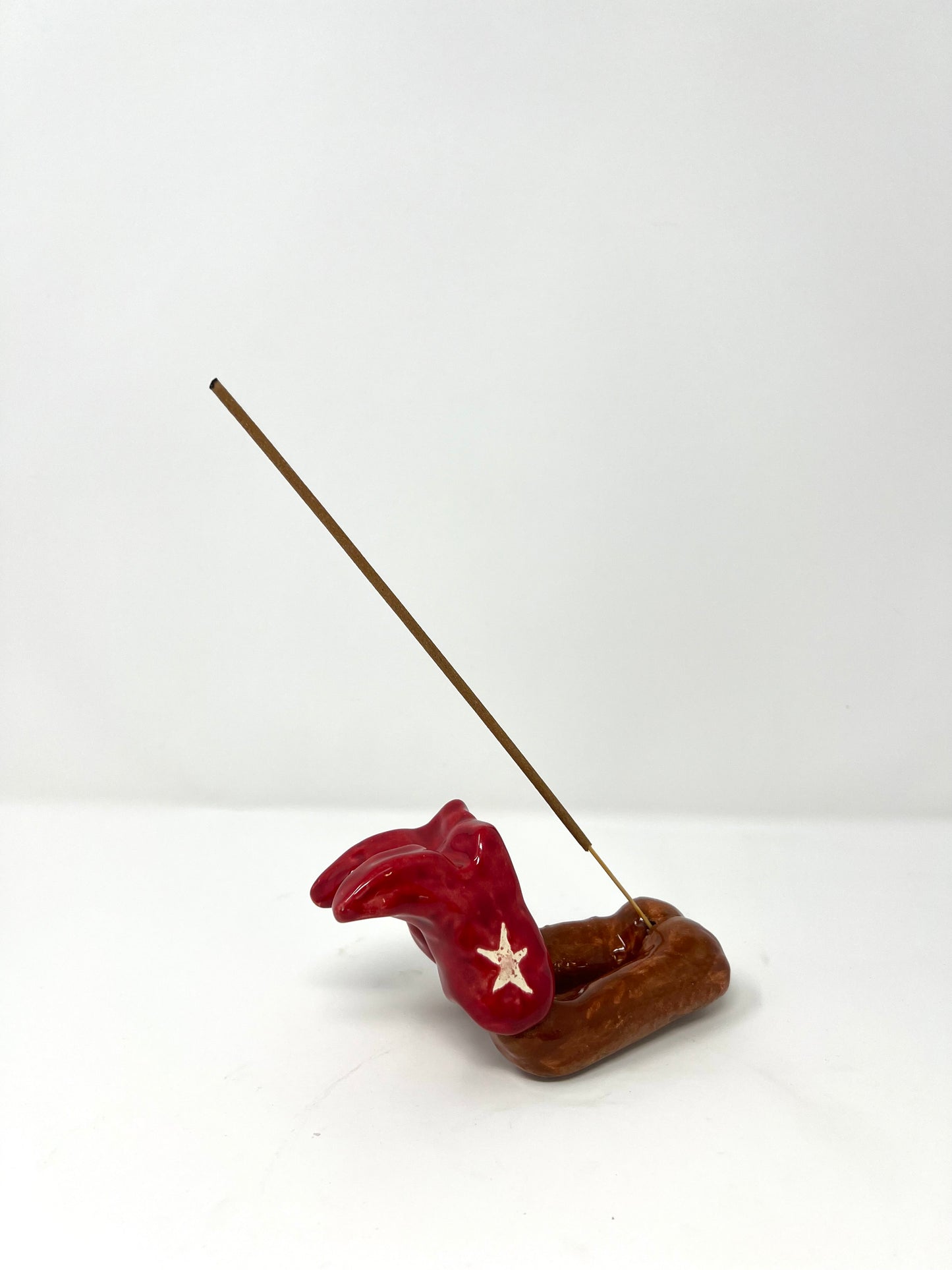 Red Boots Incense Holder 1