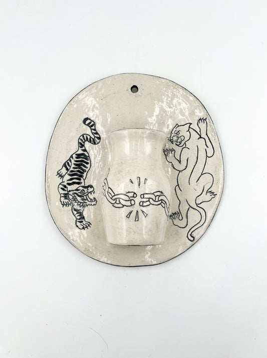 Cat Eyes Wall Vase