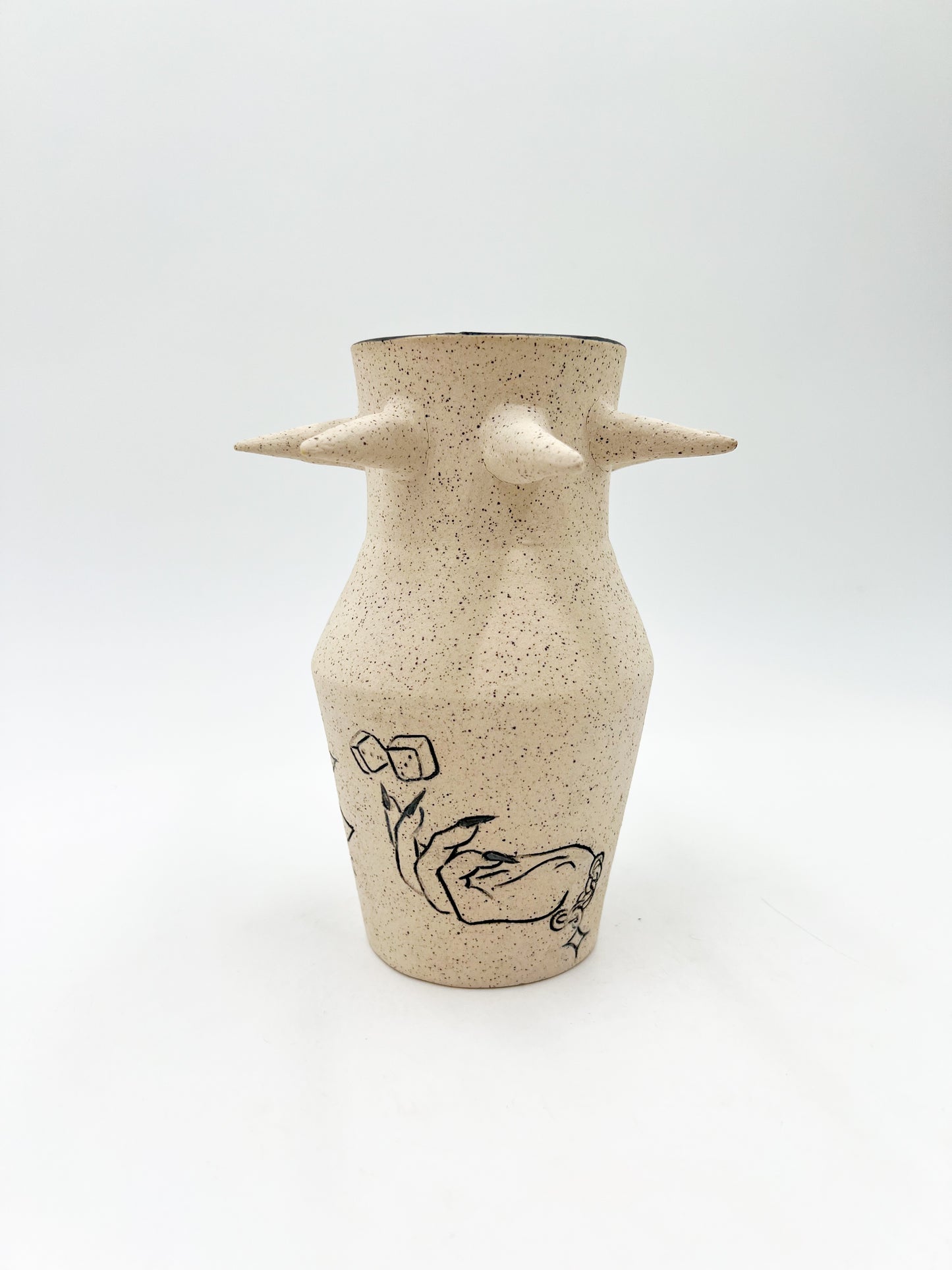 Claygirl Flash Spike Vase
