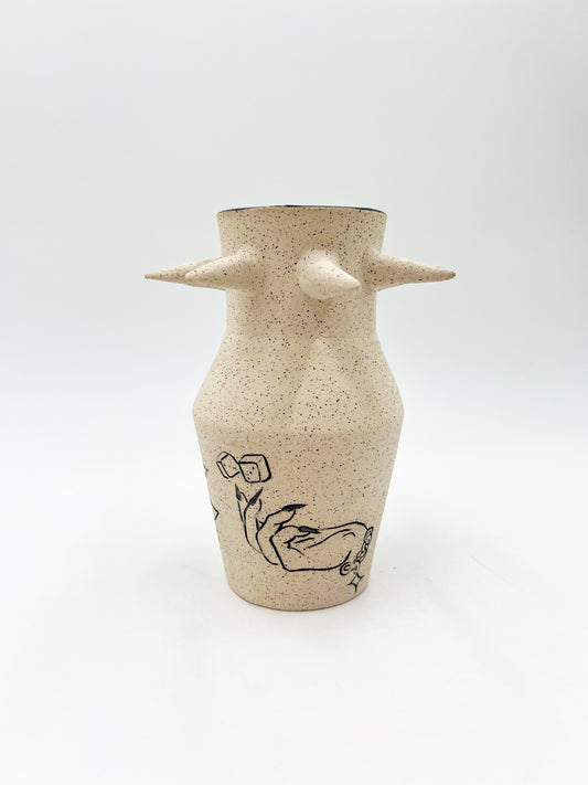Claygirl Flash Spike Vase